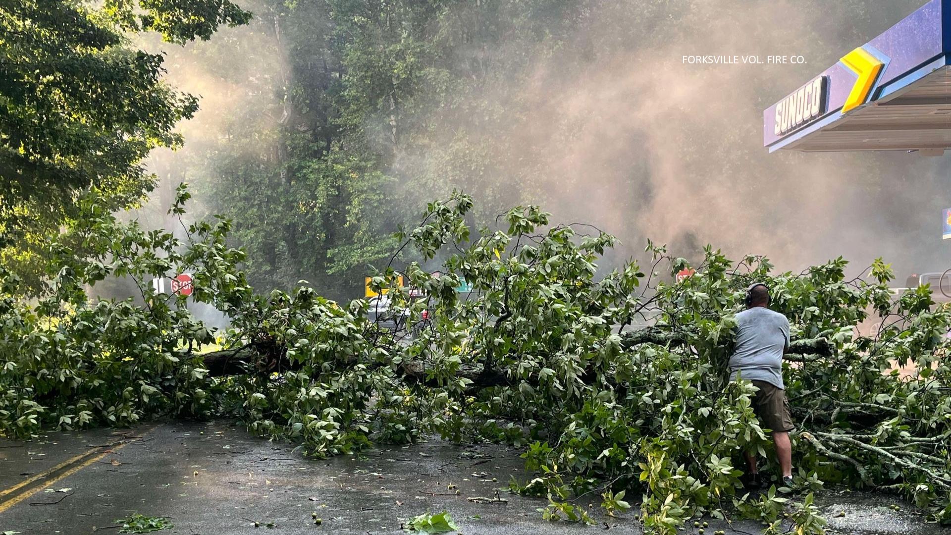 Heavy storms Monday evening caused problems throughout the area. Check the latest power outage reports from across northeastern and central Pennsylvania.