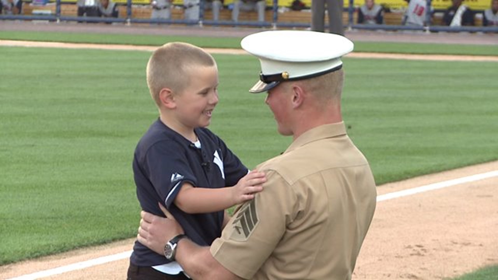A Young Boy`s Special Day at the Ballpark Got Even Better