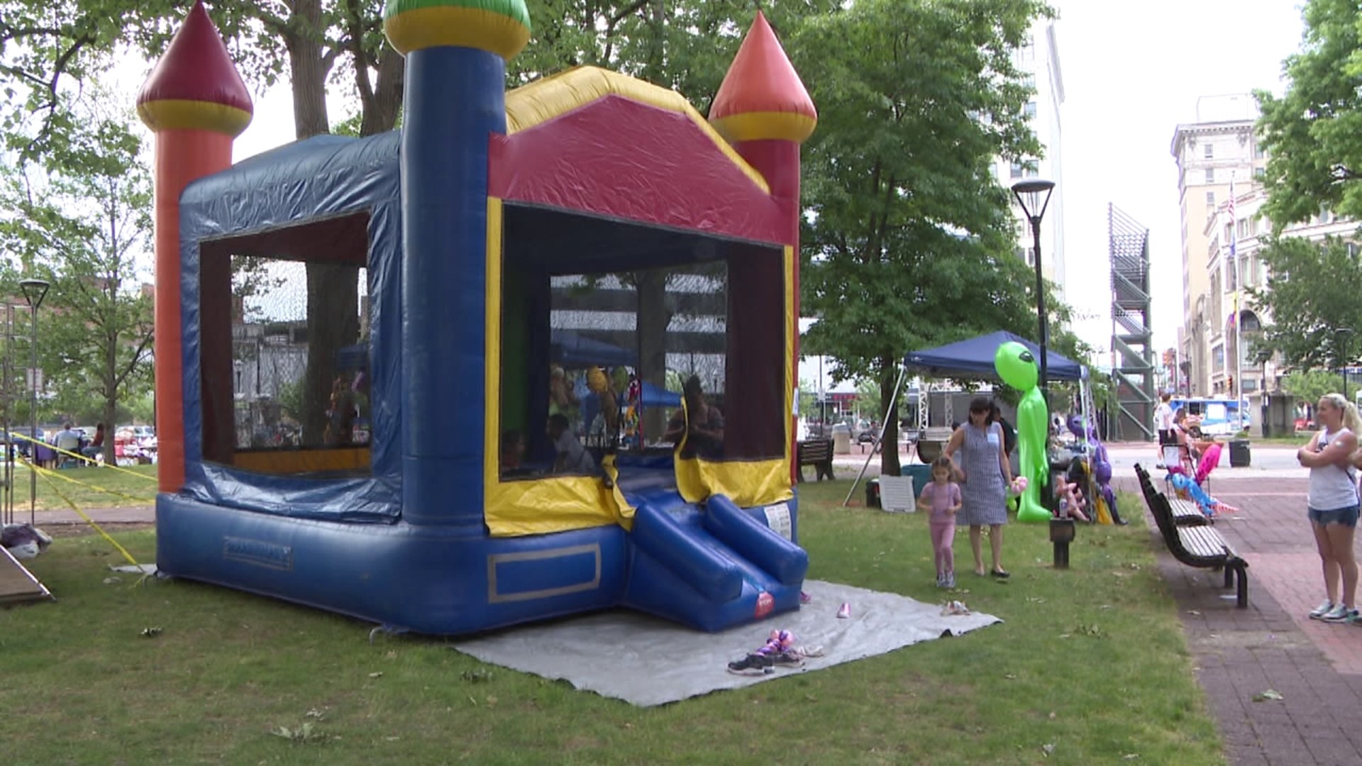 A carnival and parade at Public Square Saturday helped raise awareness for congenital heart defects.