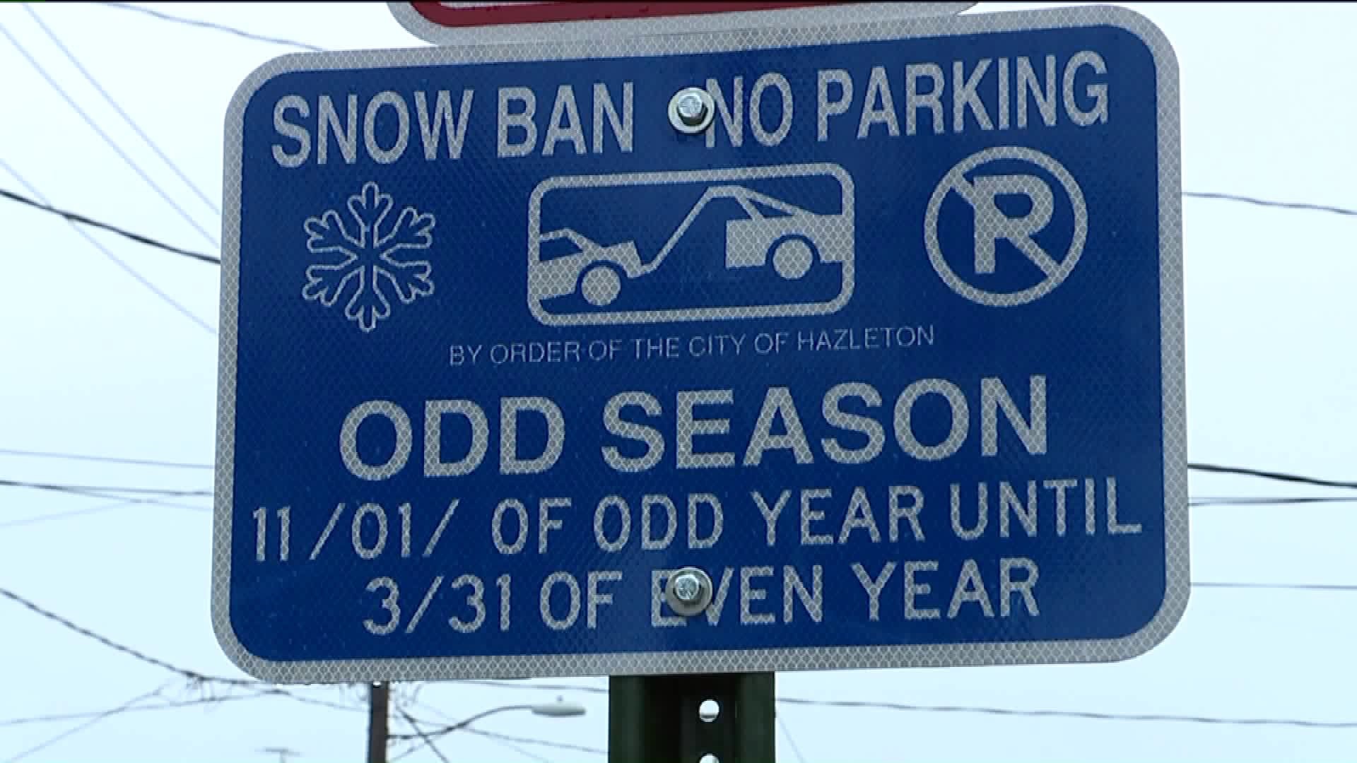 New Snow Ban Signs Going Up in Hazleton