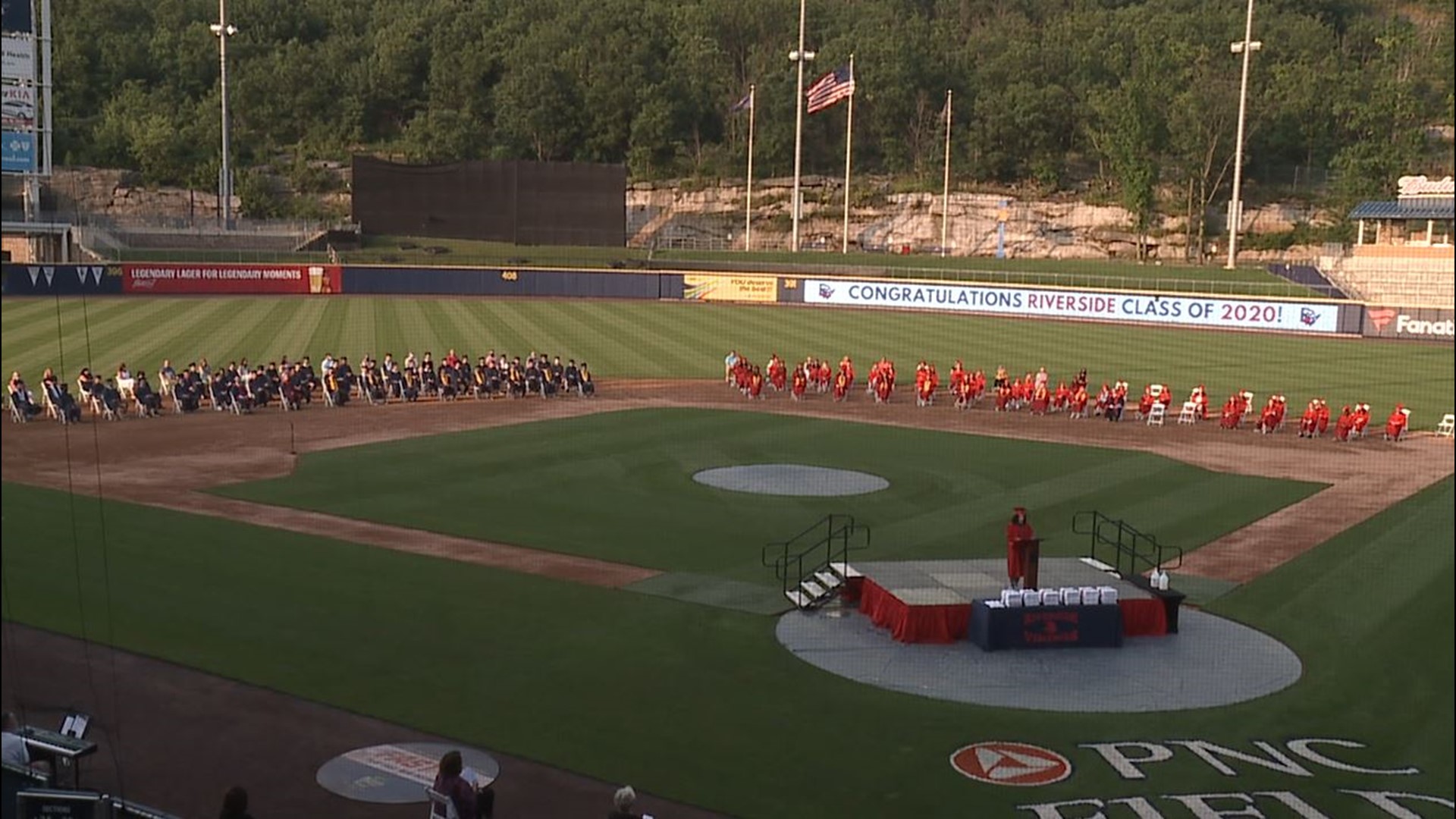 Friends and family came together to celebrate the class of 2020 at PNC Field.