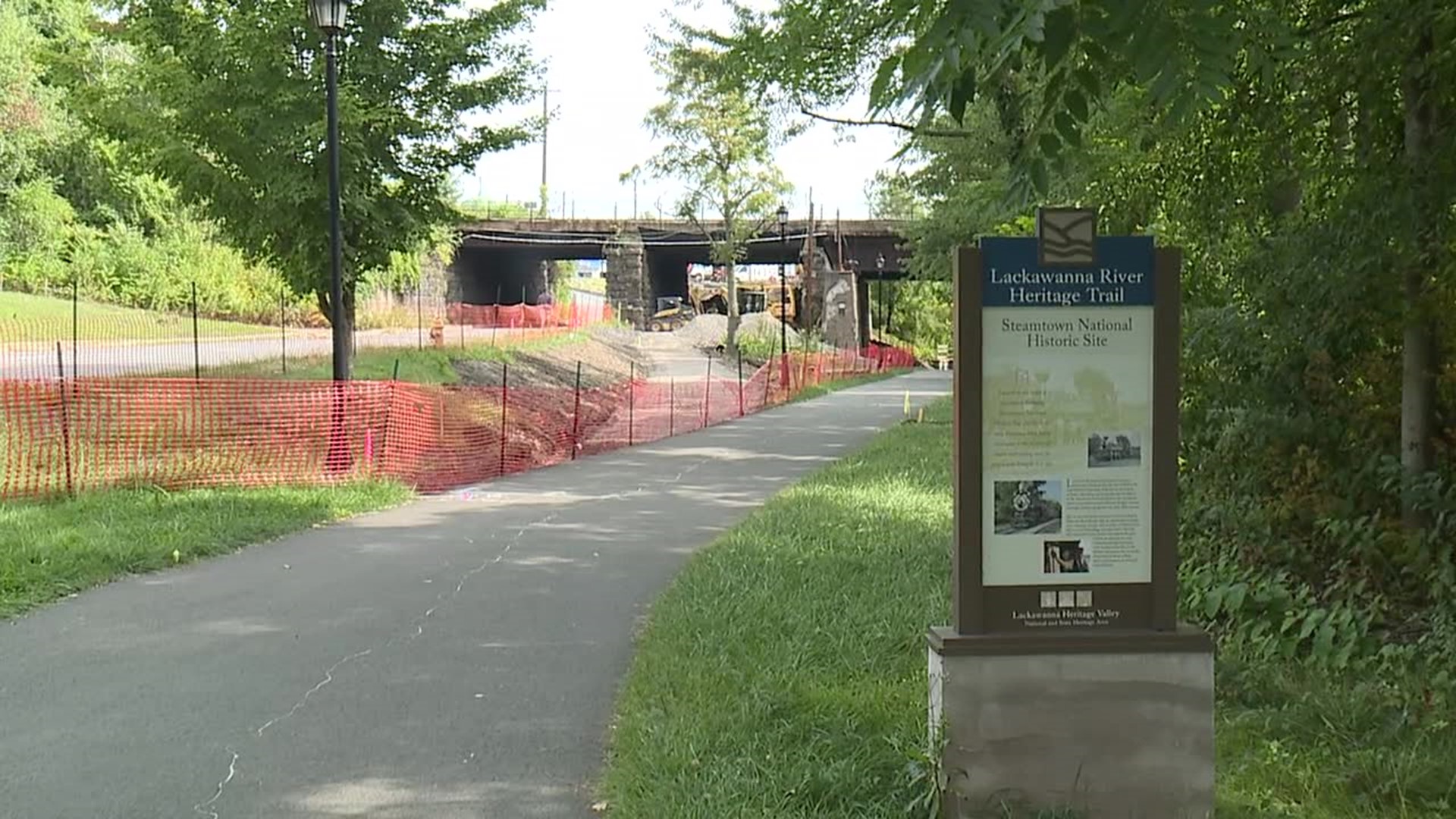 Construction has started on a new section of the Lackawanna River Heritage Trail. The goal is to make using the trail, easier, safer, and more enjoyable.