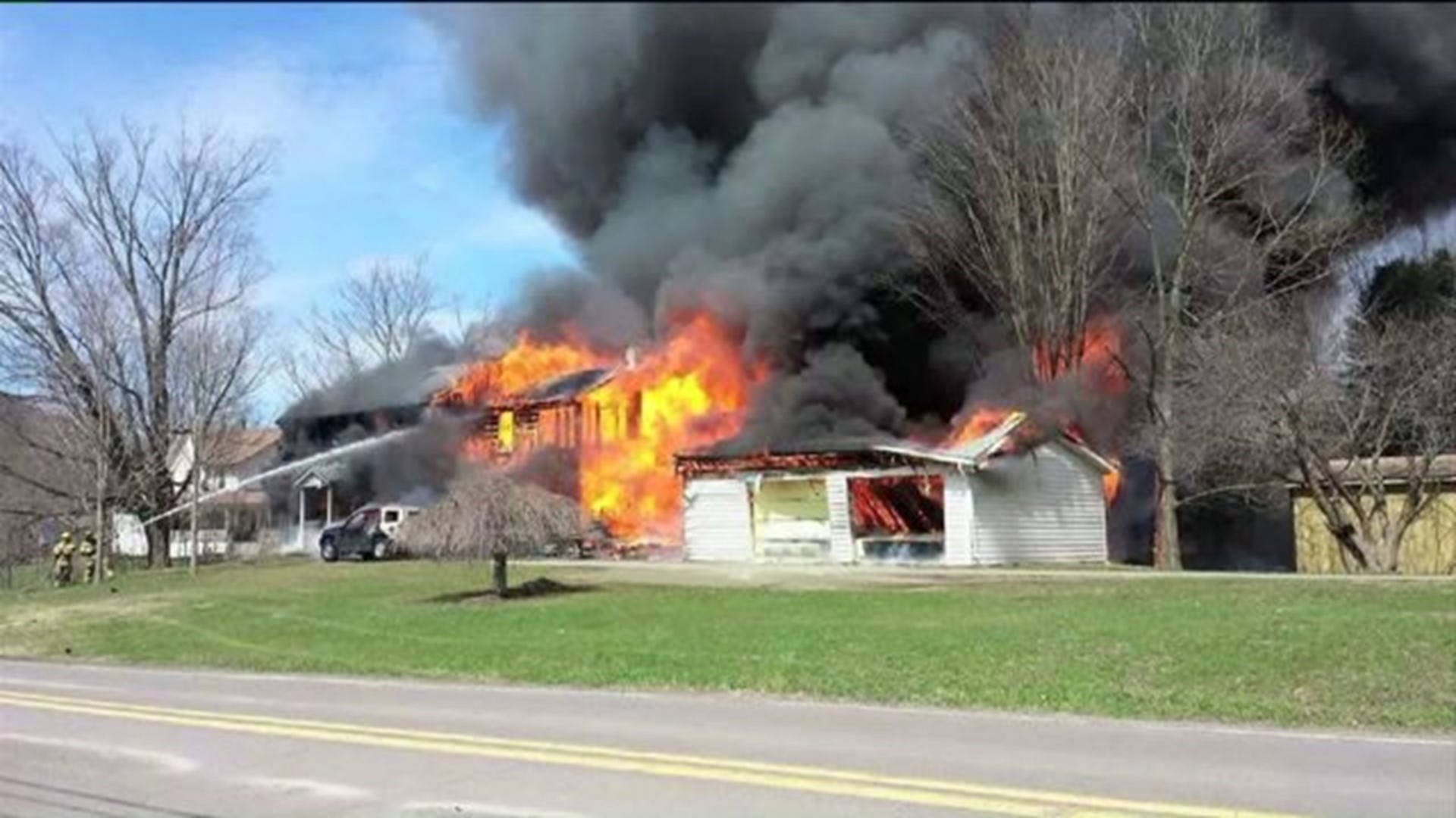 Fire Destroys Home in Wyoming County