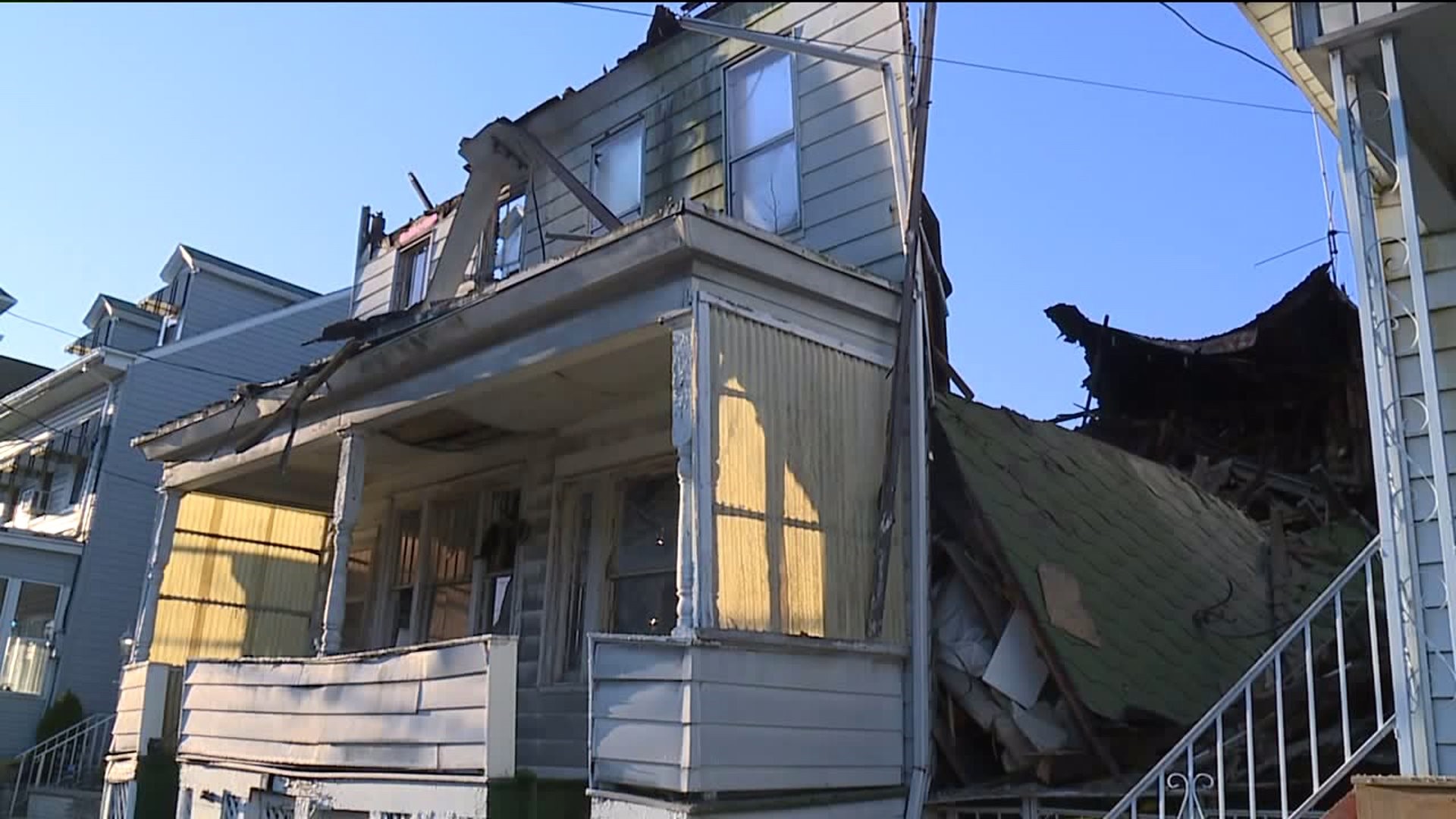 Double-Block Home  in Girardville Collapses