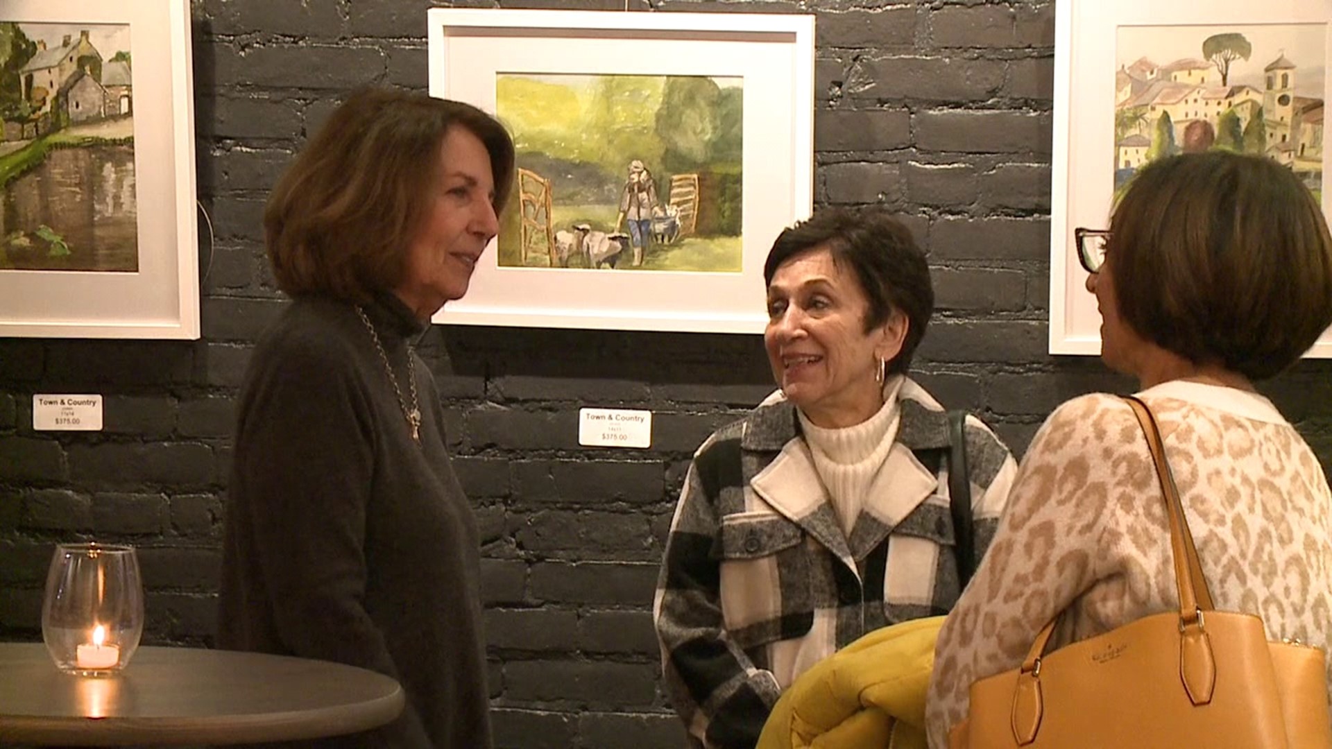 Frances Kavulich unveiled her watercolor works of art Saturday at Art E Fects Gallery in Pittston.