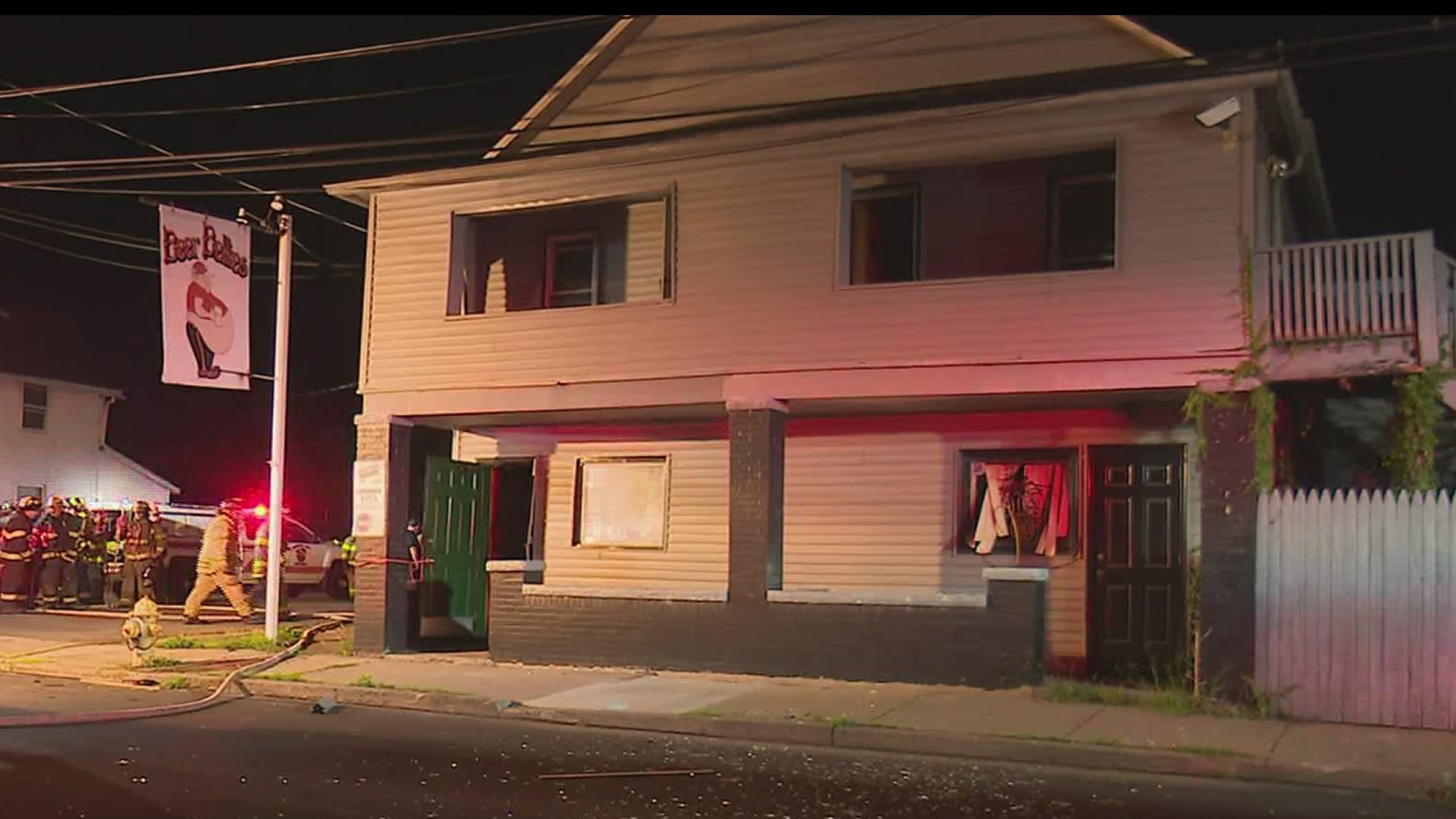 Fire damages bar in Luzerne County