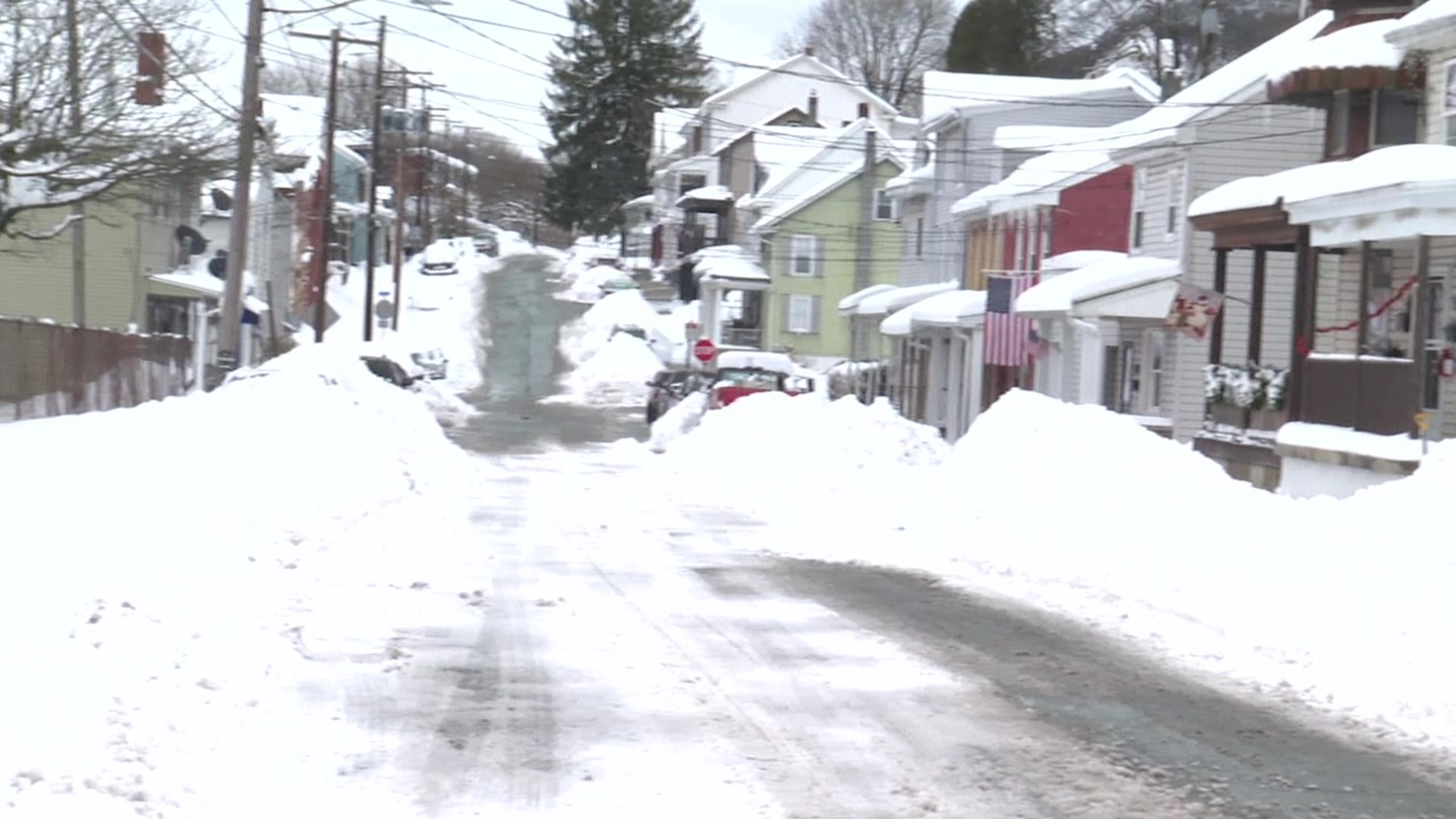 While adults were busy shoveling and digging out cars in Schuylkill County, kids were enjoying a day off from school and a snow day outside.