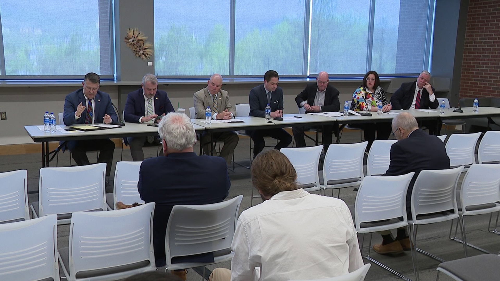Local leaders and members of the community gathered Thursday morning at Penn State Scranton to discuss the possible closure of the branch campus.