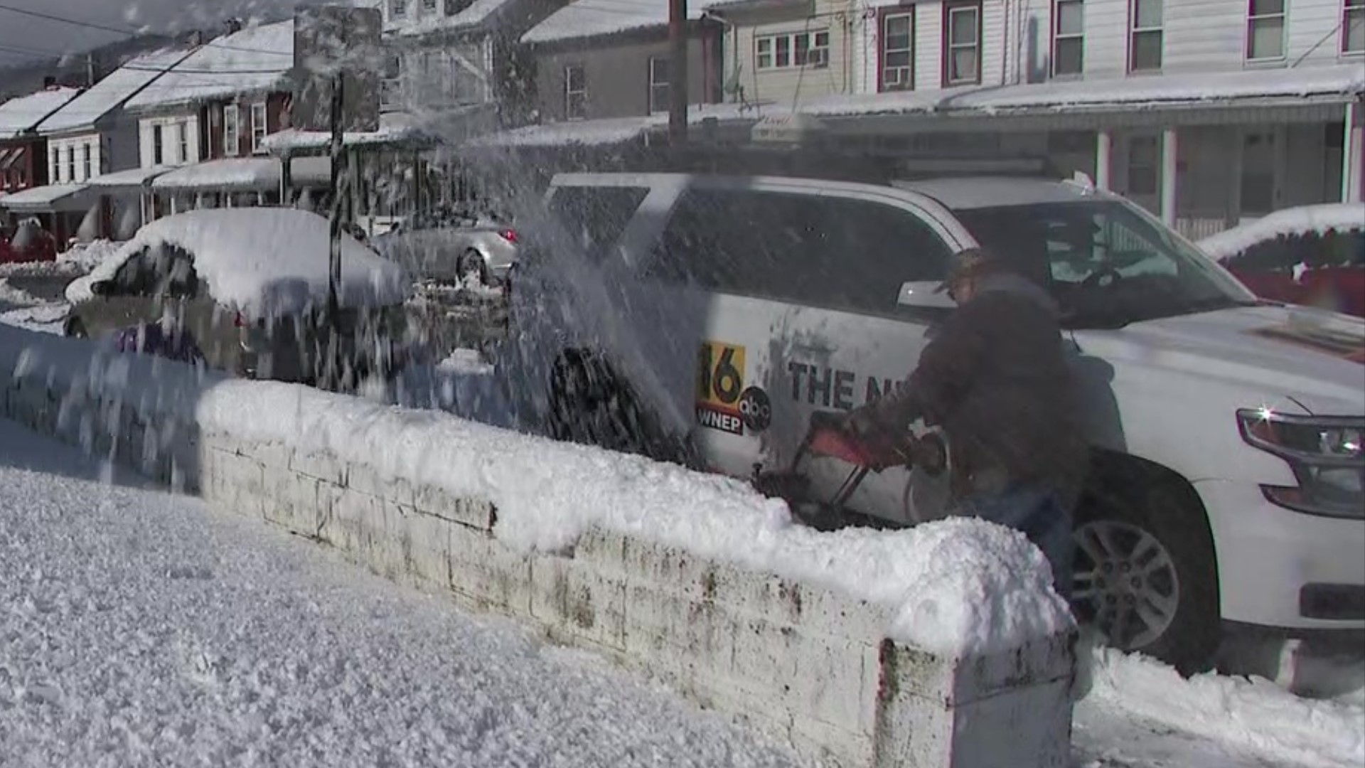 People in one part of Northumberland County spent the morning digging out.