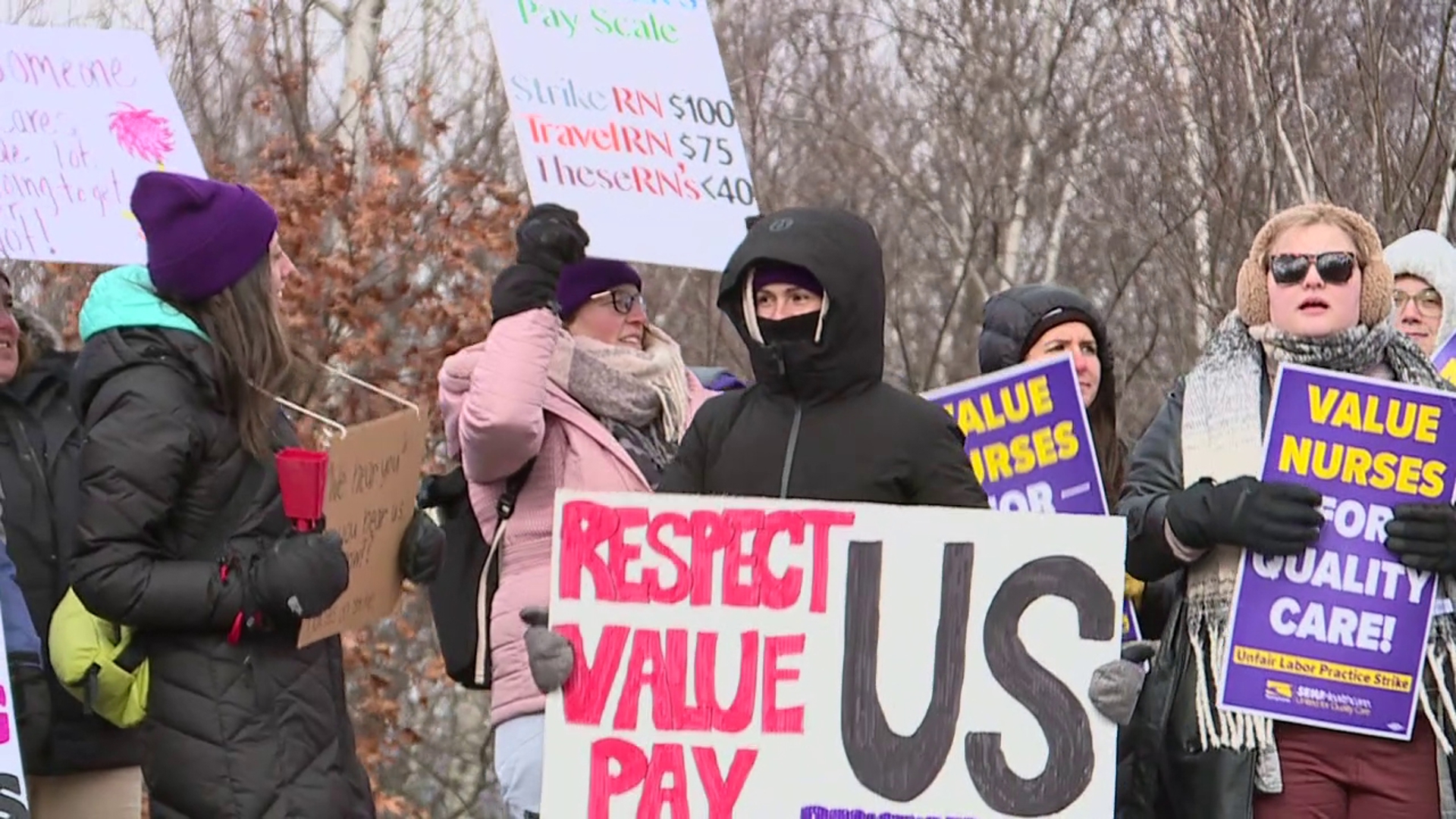 Nurses from Geisinger have started a 5 day strike in Luzerne County