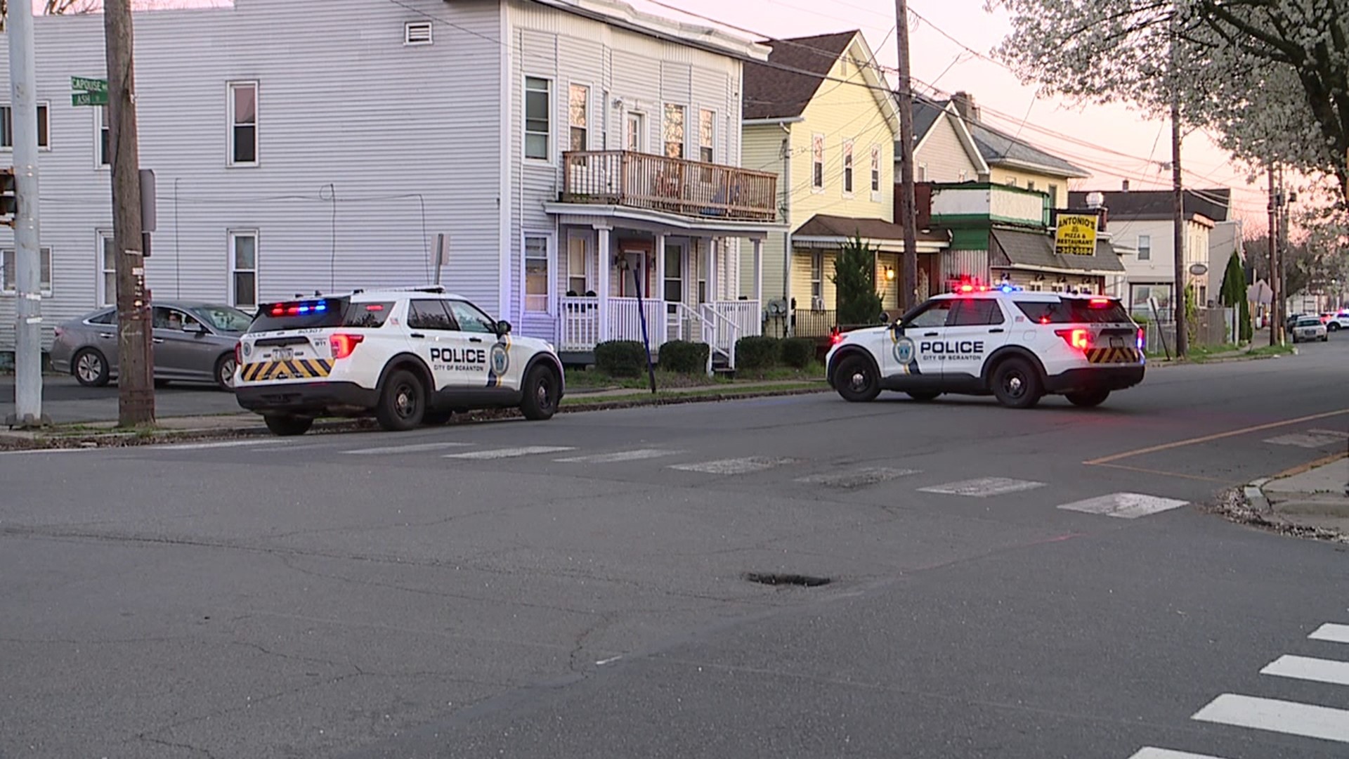 Police responded to the 1100 block of Capouse Avenue around 7:30 p.m. Monday night.
