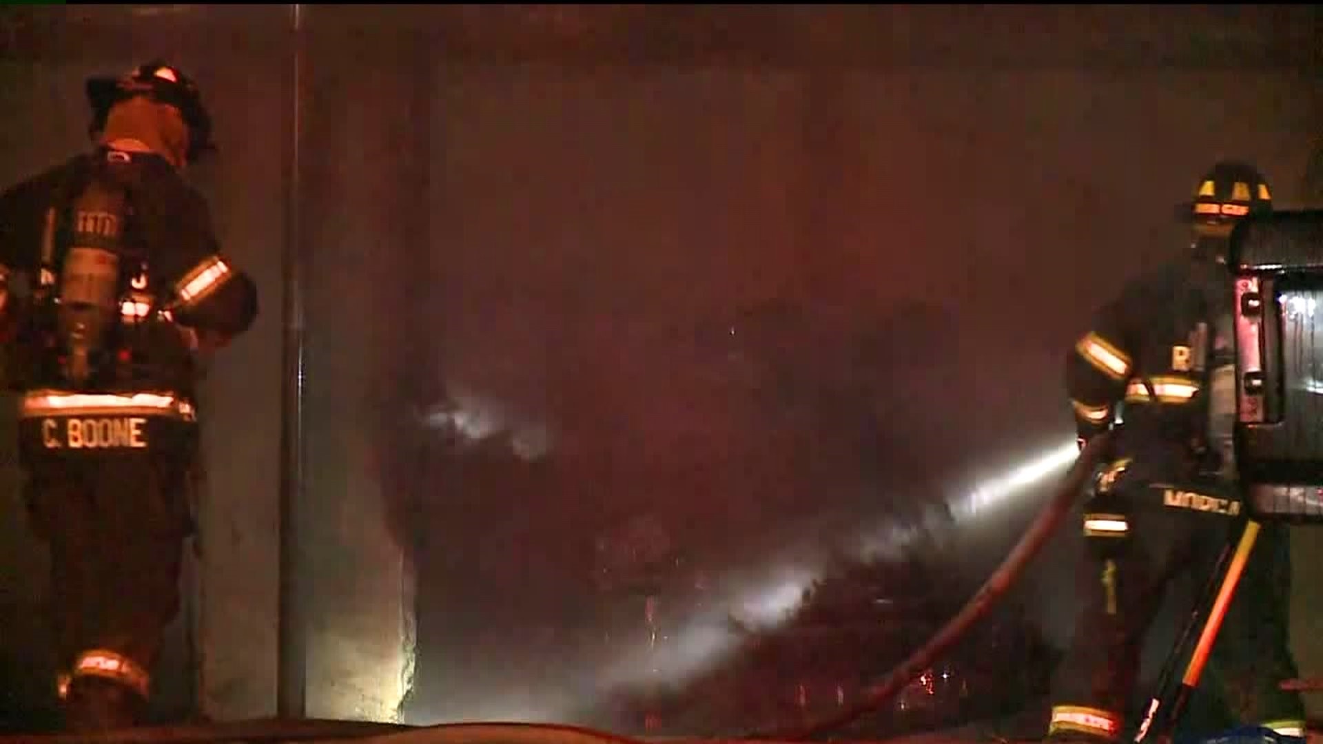 Flames Destroy Garage in Luzerne County