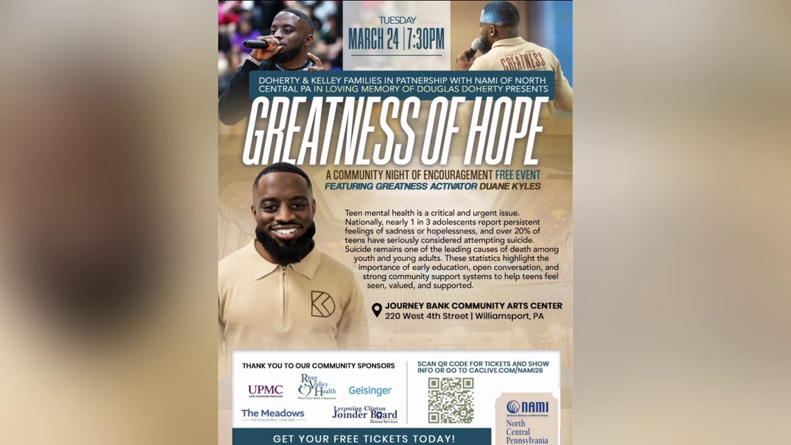 The Greatness of Hope: Mental health organization aims to end stigma ...