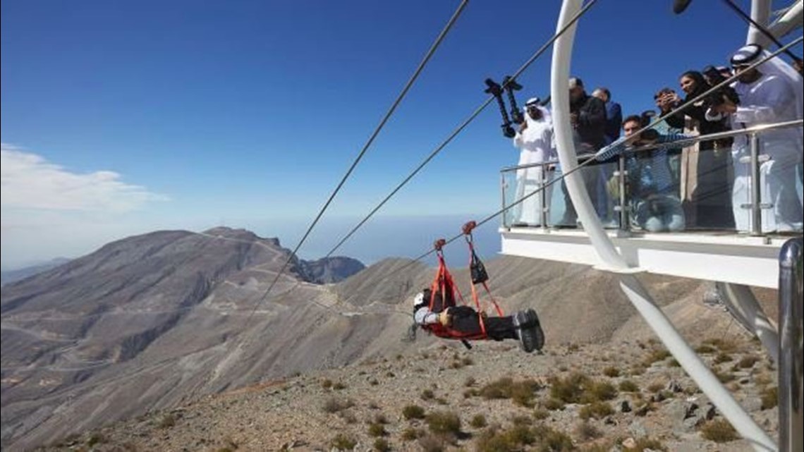 World's Longest Zip Line Opens, Top Speed Near 100 MPH | wnep.com
