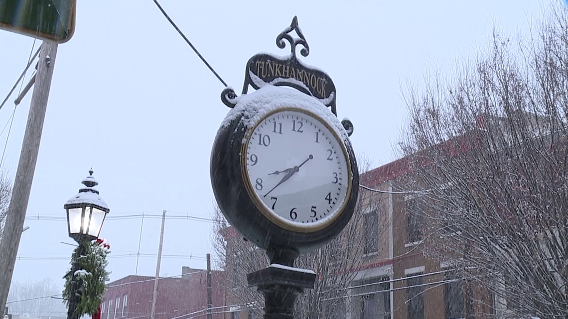 First snow day of the season in Tunkhannock