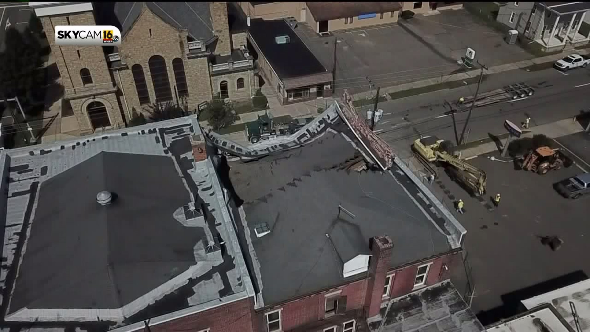 Demolition Starts on Collapsed Building in Berwick