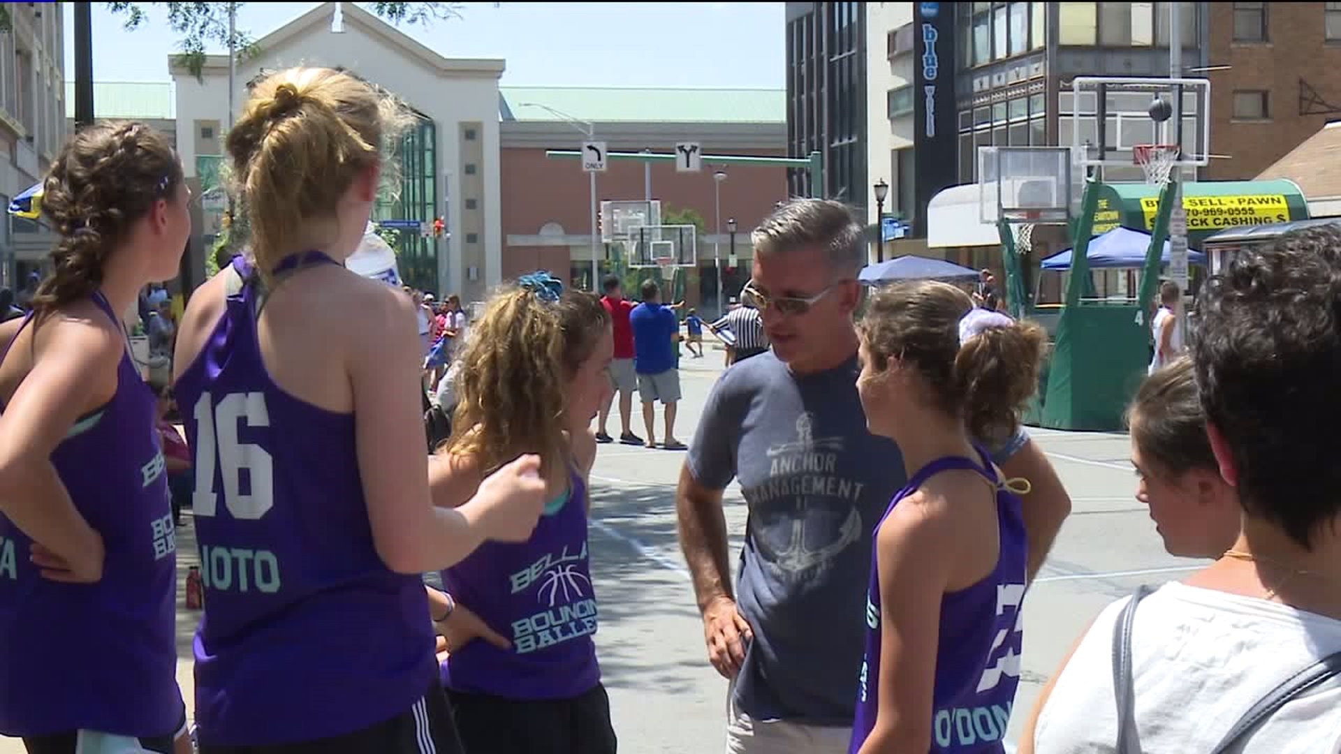 3-on-3 Tournament Continues in Downtown Scranton