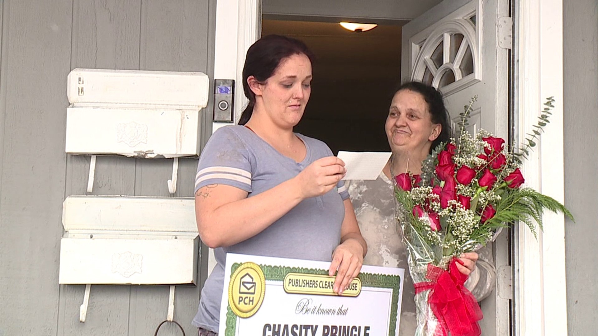 One woman in Scranton got a very large Christmas present a little early this year from Publishers Clearing House.