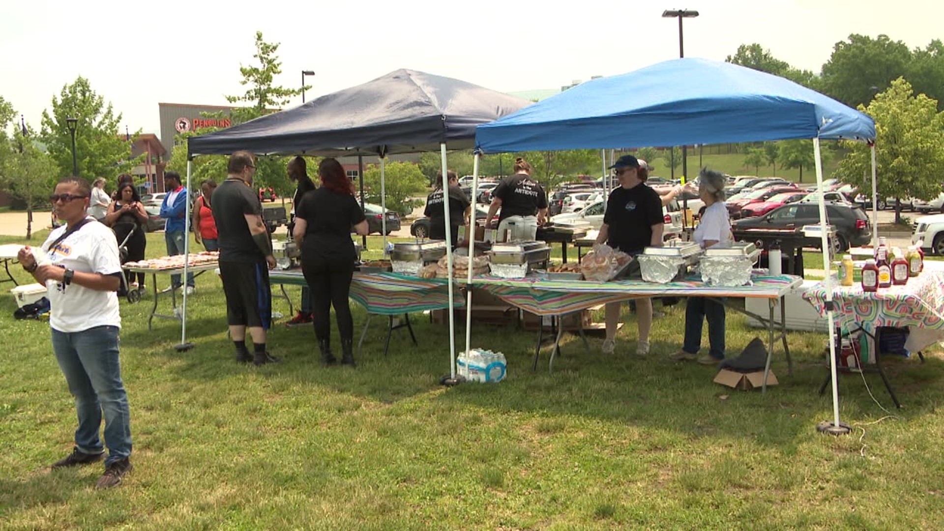 There were vendors, free food, and live performances by local bands.