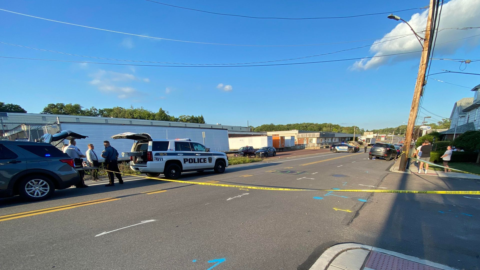 Police say the two children were seriously injured after being hit by a vehicle while crossing the street. o