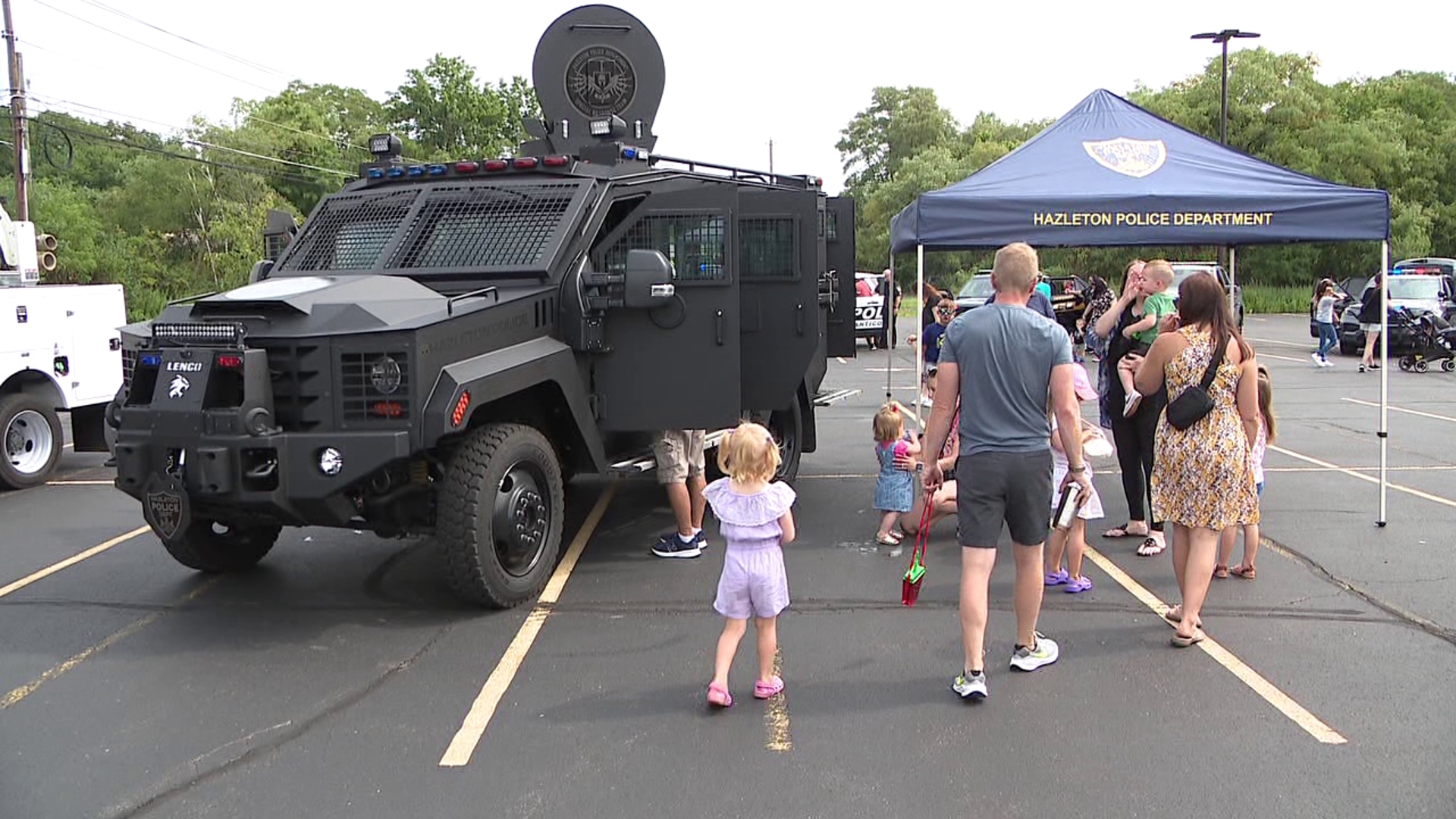 Dozens of families came out to enjoy a community expo and touch a truck event in Kingston on Saturday.