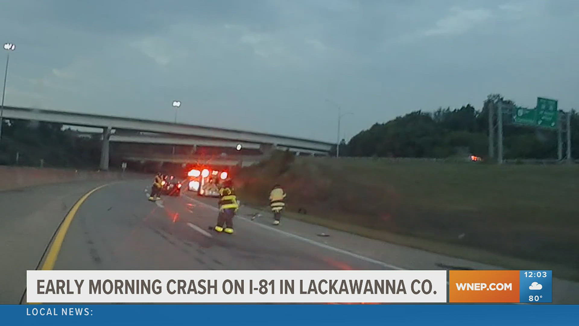 Interstate crash slows traffic in Lackawanna County | wnep.com