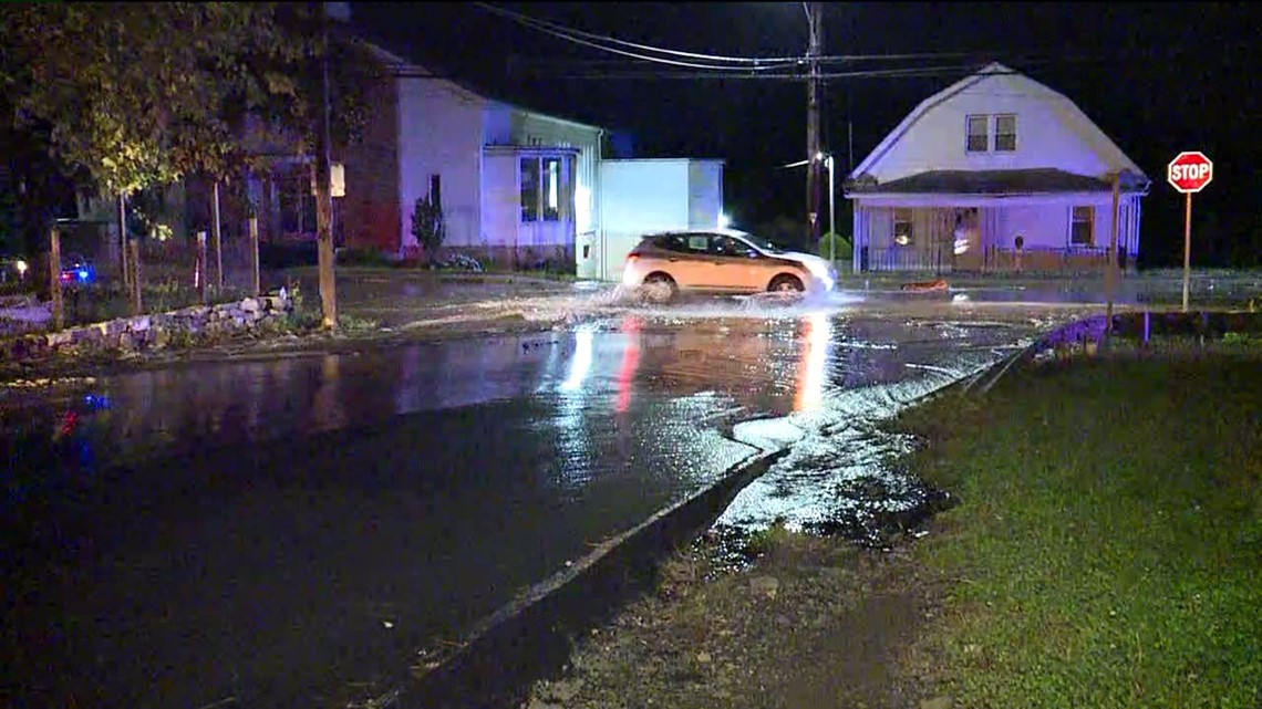 Water Main Break in Scranton