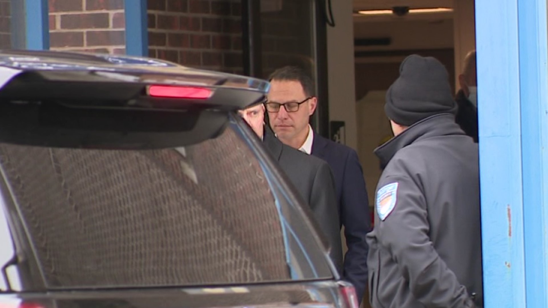 The governor spent about 20 minutes with Det. Gilmartin at Geisinger Community Medical Center Thursday morning.