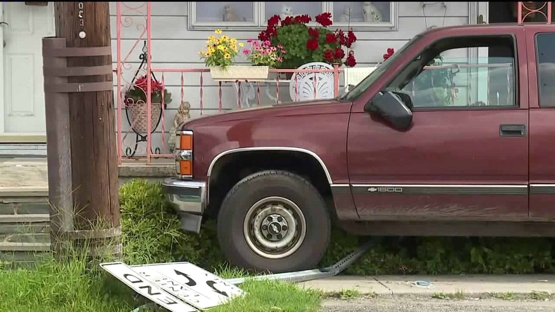Pickup Truck Driven by 13-Year-Old Crashes into Scranton Home after Police Pursuit