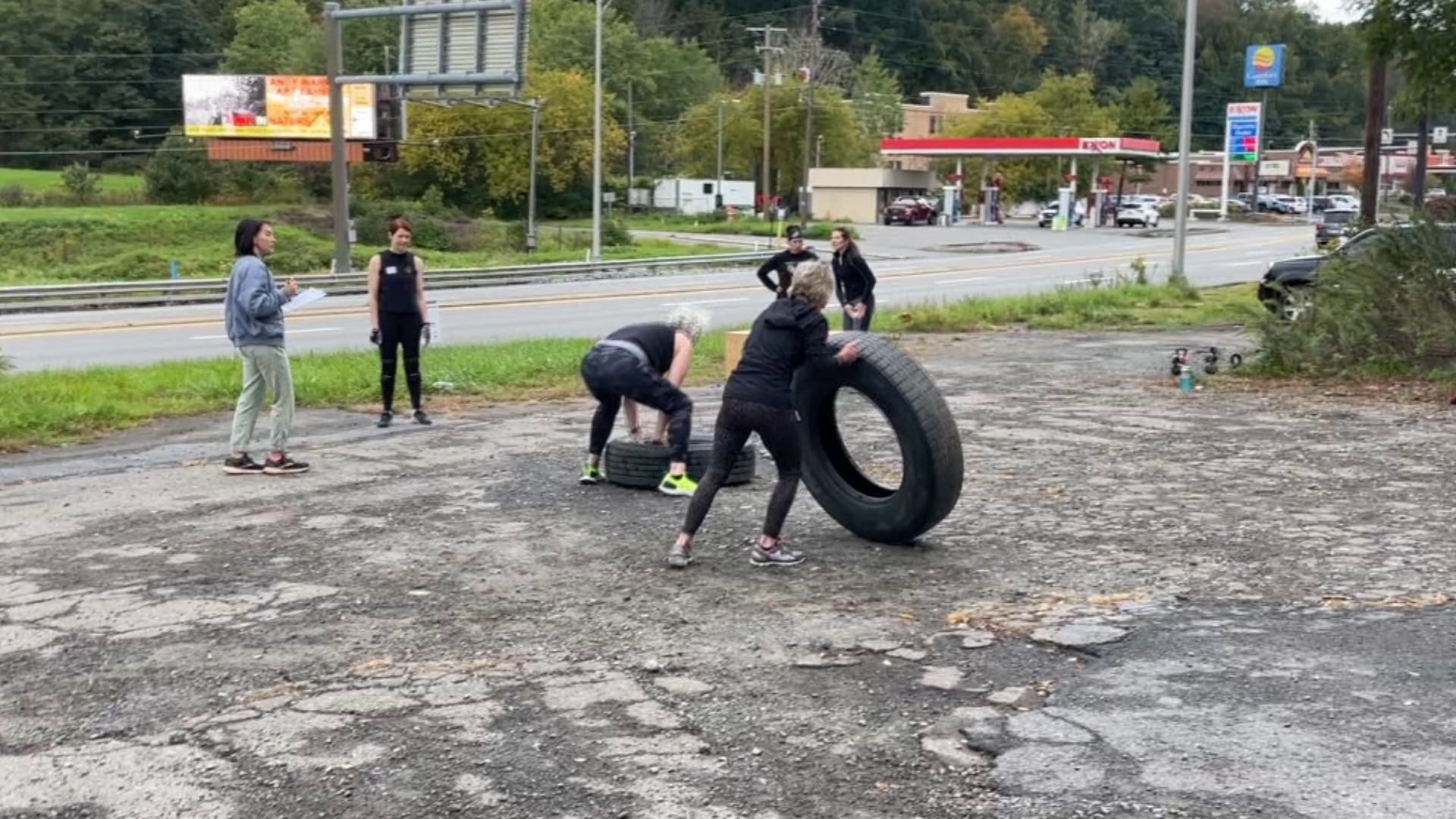 More than 100 people competed in a tough workout in Lackawanna County on Sunday, and it was all for a great cause.