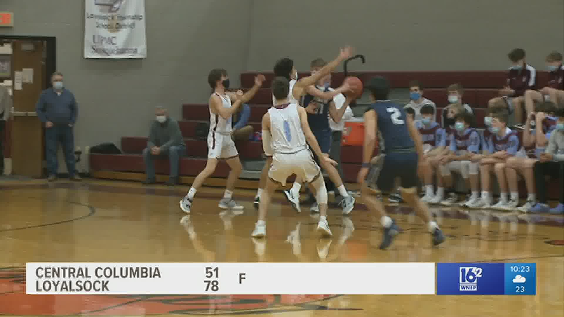 Loyalsock, without an injured Saraj Ali, ran past Central Columbia 78-51 in boys HS basketball