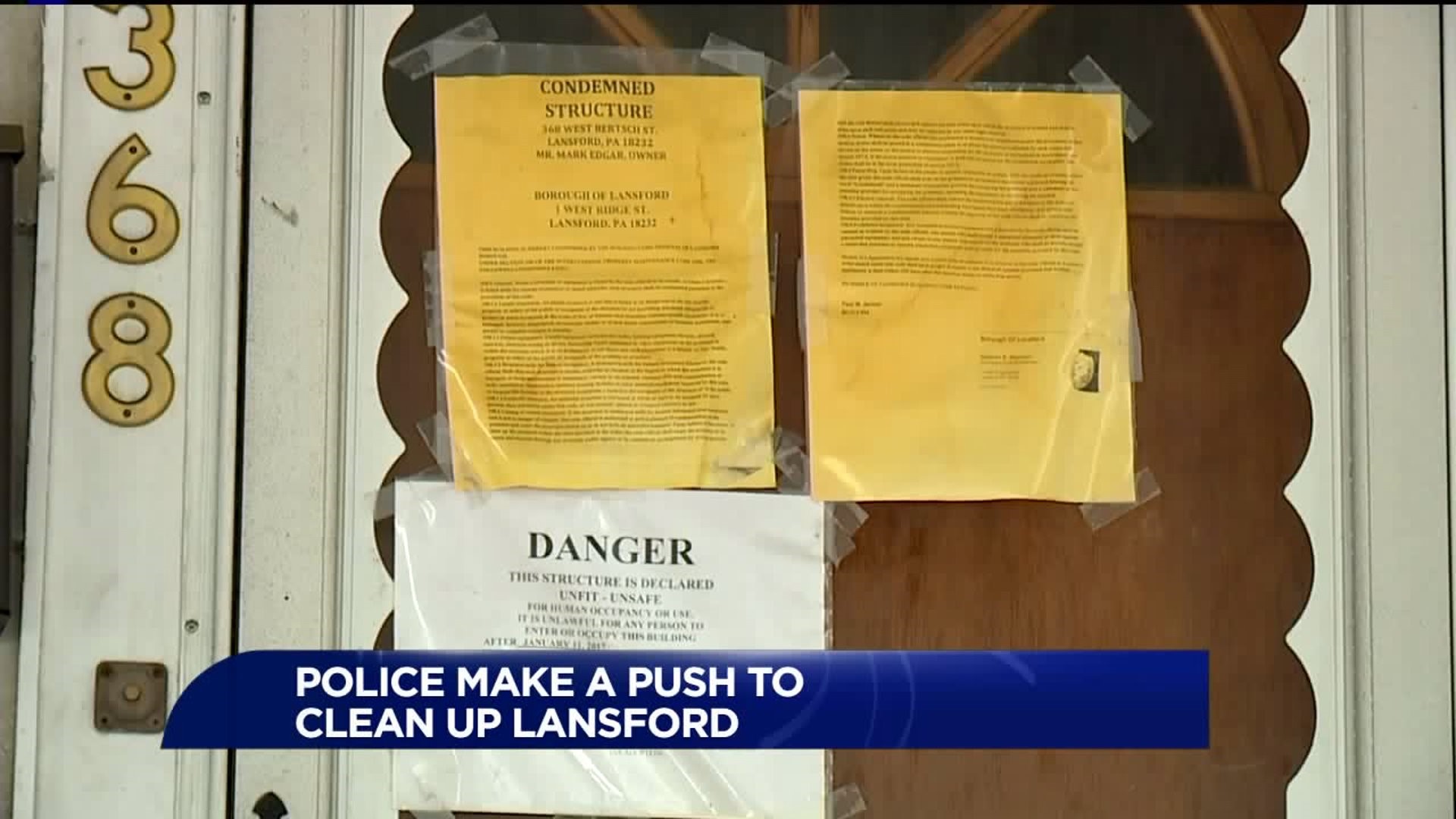 Police Make Push to Clean Up Lansford