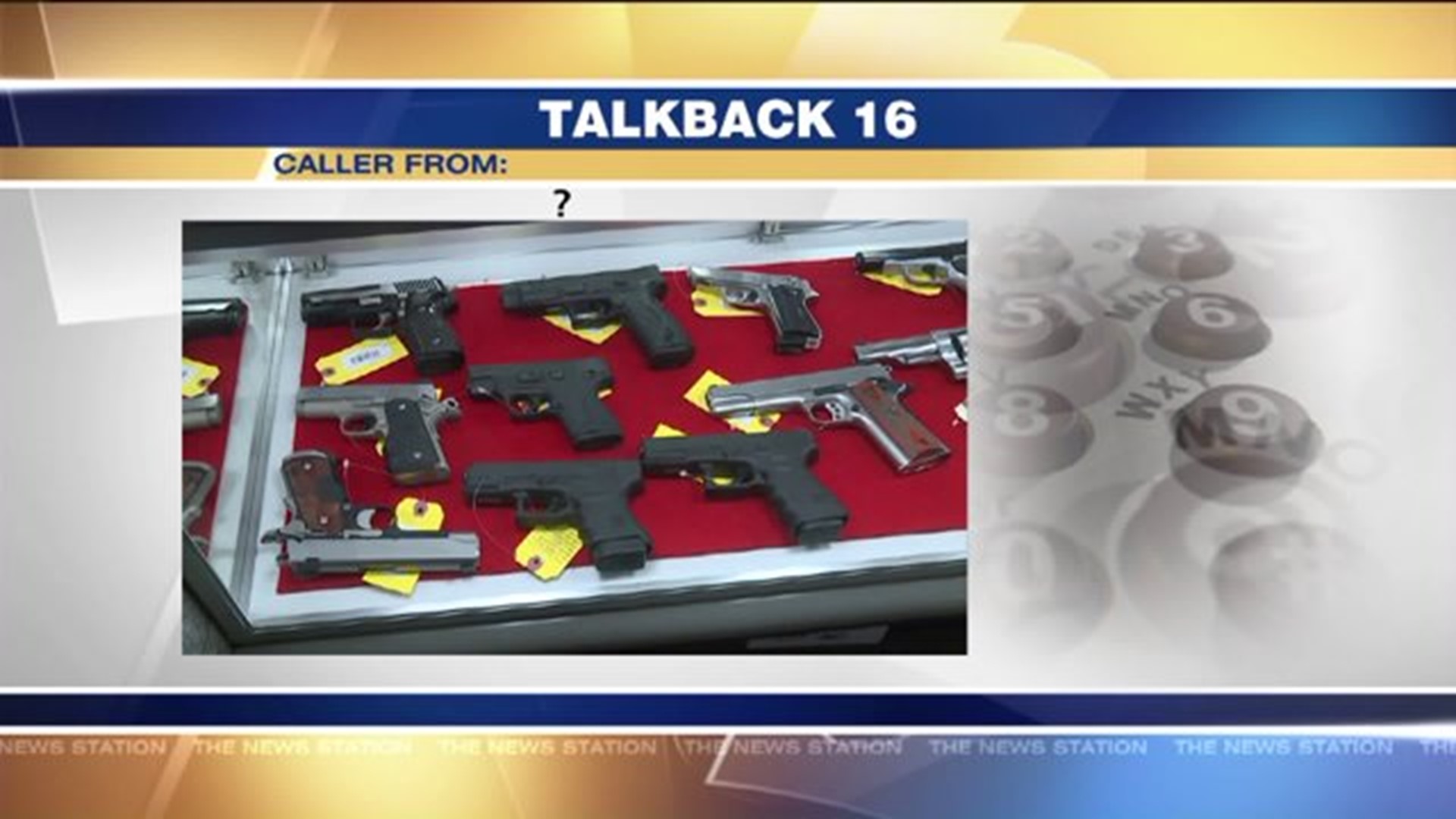 Talkback 16: Gun Control, Turnpike Toll Hike