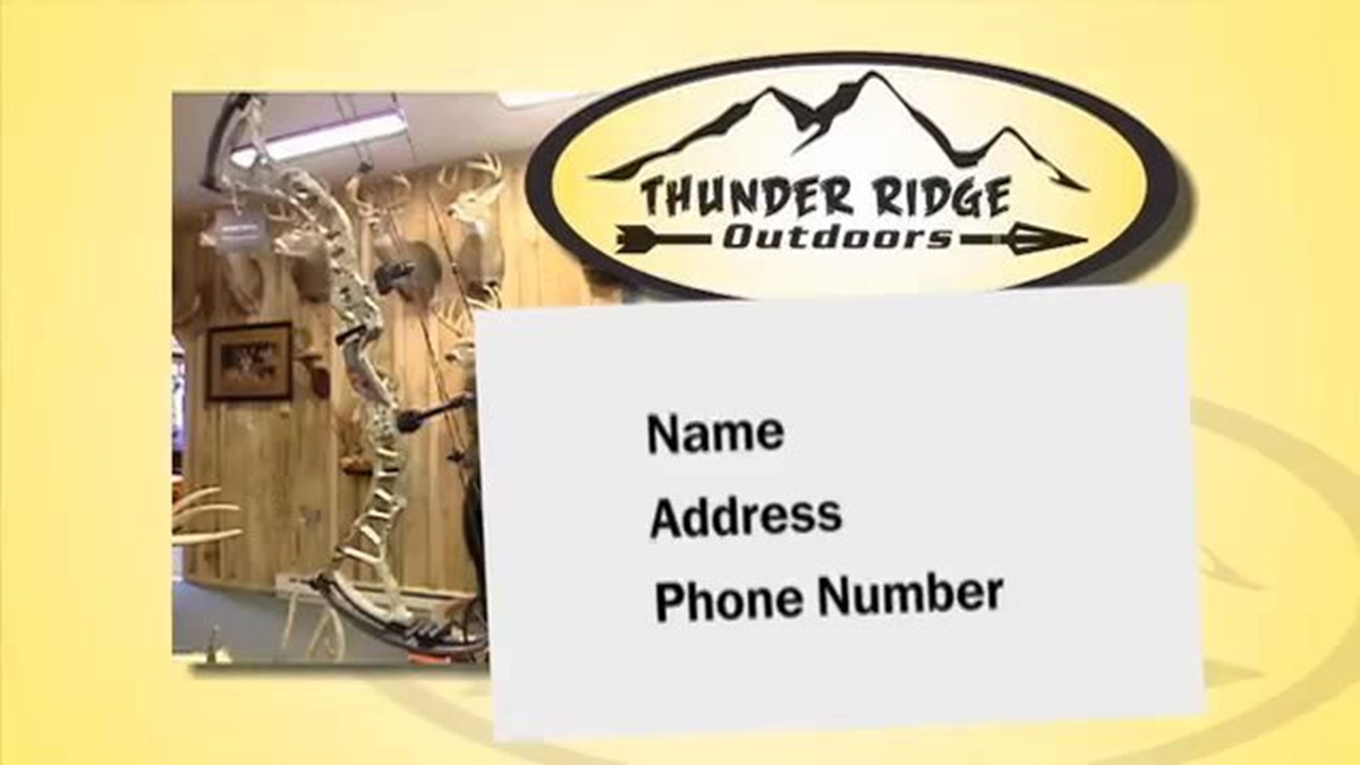 Thunder Ridge Outdoors Giveaway