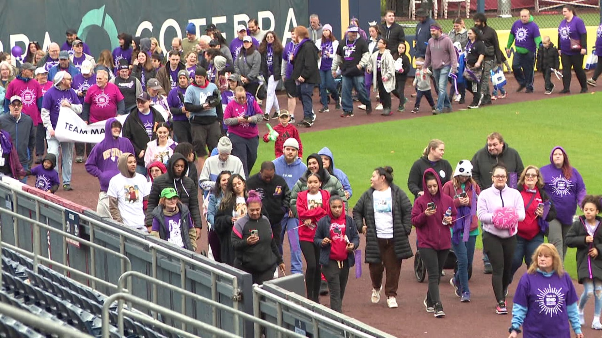 People in Lackawanna County came together Saturday to participate in a Walk to End Epilepsy.