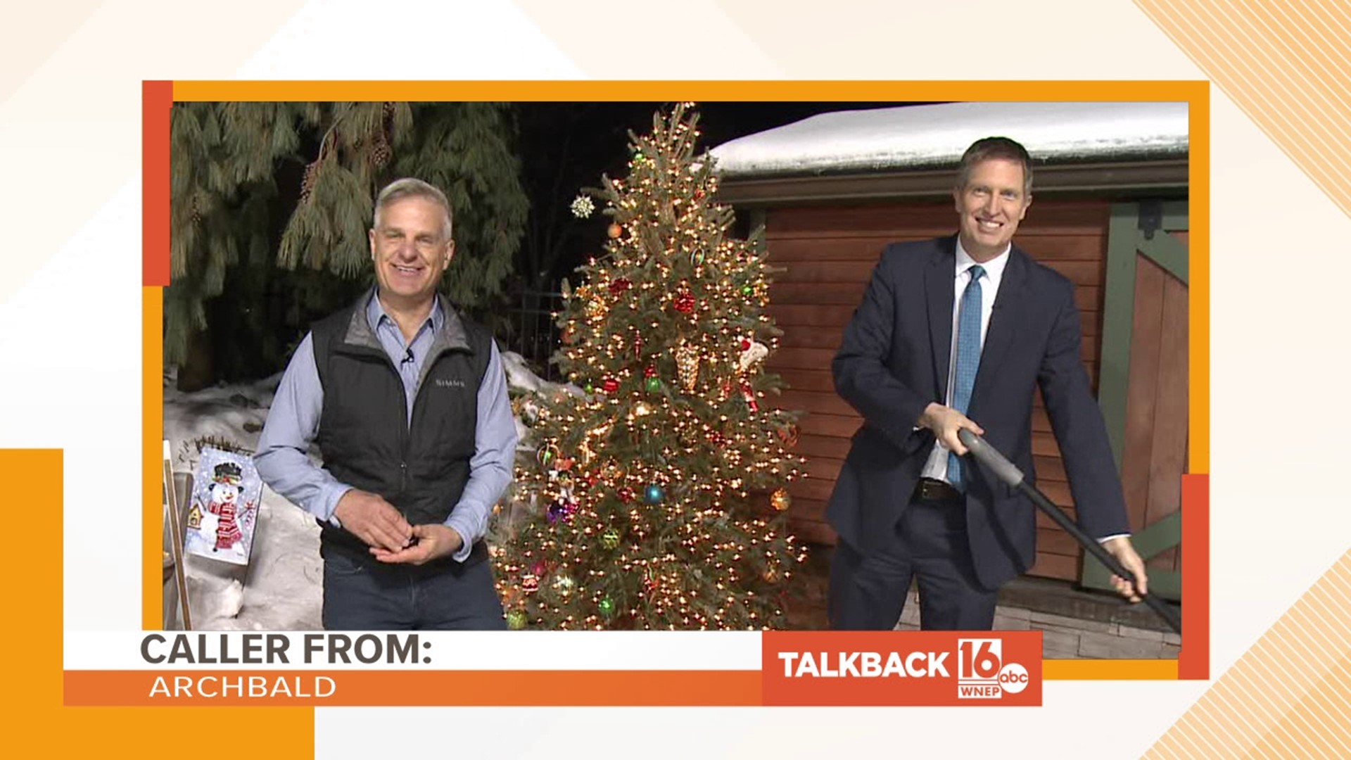 Callers are commenting on whether or not to keep the Christmas tree up in the WNEP Backyard.