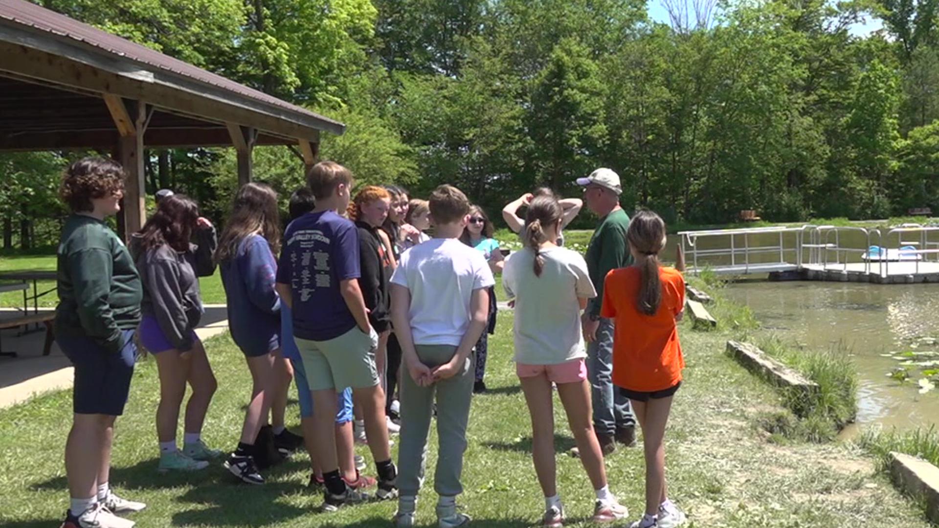 This week, students from all over central Pennsylvania have taken their lessons outside the classroom at an environmental program hosted by Camp Victory.