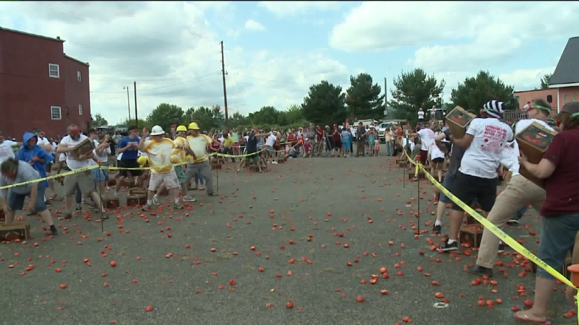A Good Day for a Parade and a Tomato Fight in Pittston