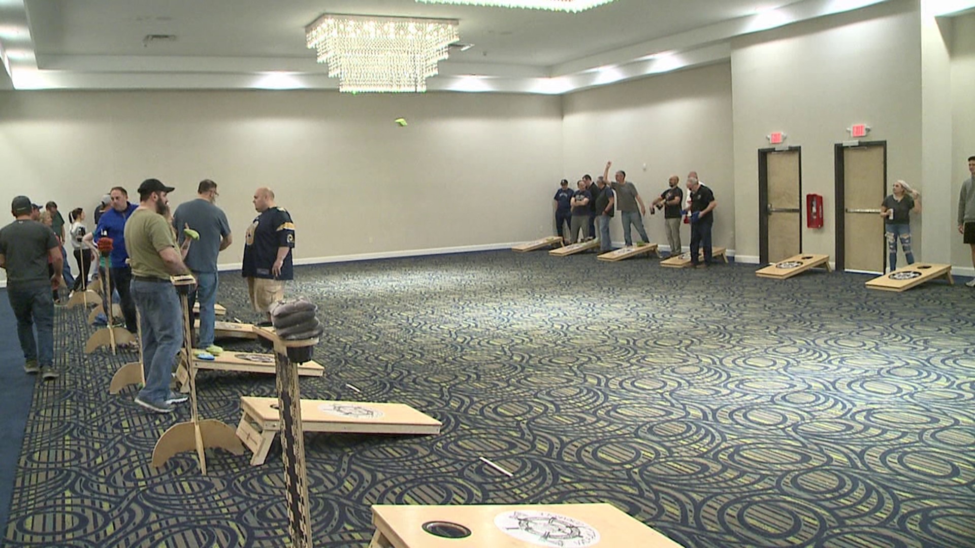 Cornhole was the game of choice in Lackawanna County.