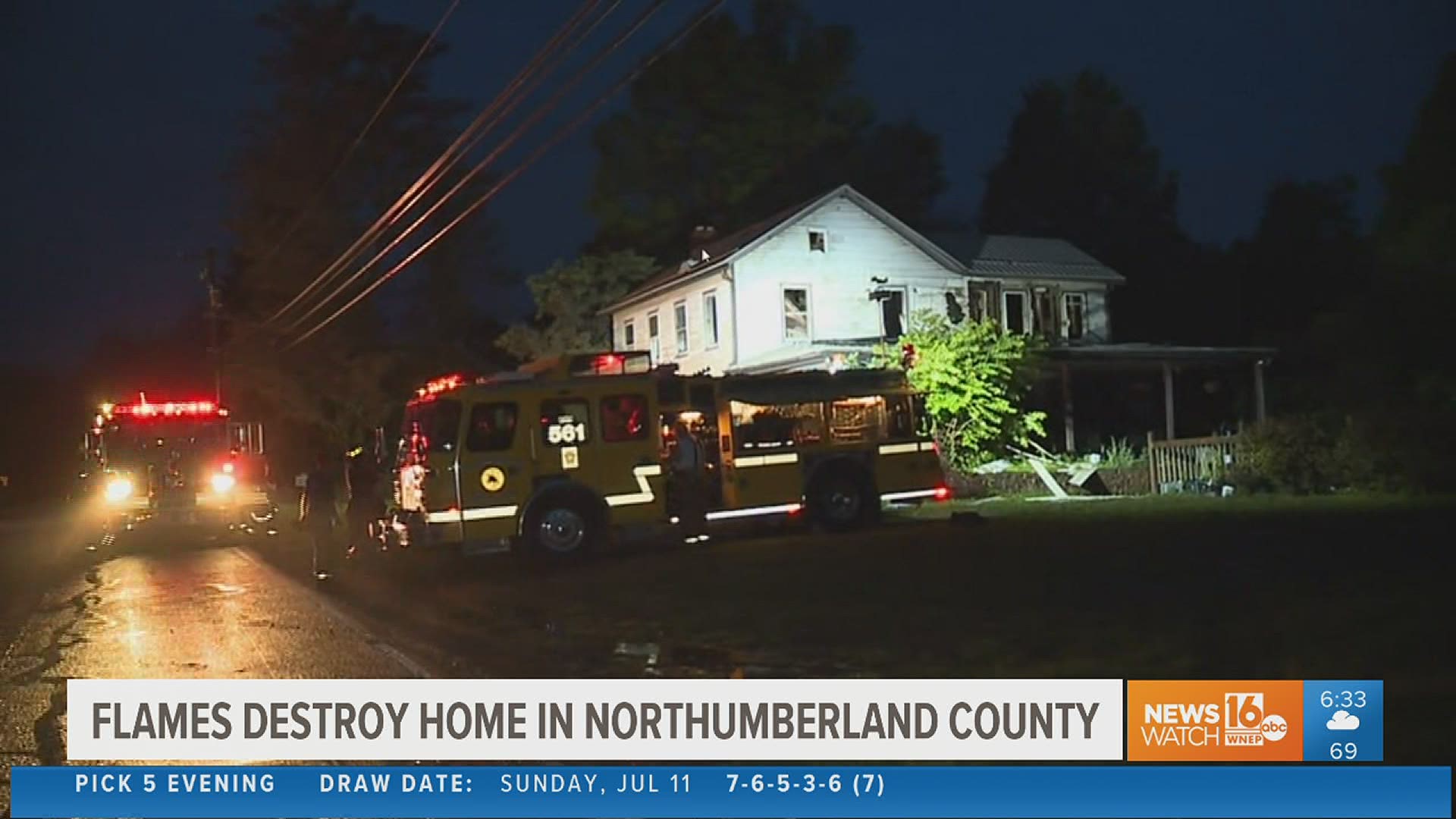Flames damage house in Northumberland County | wnep.com