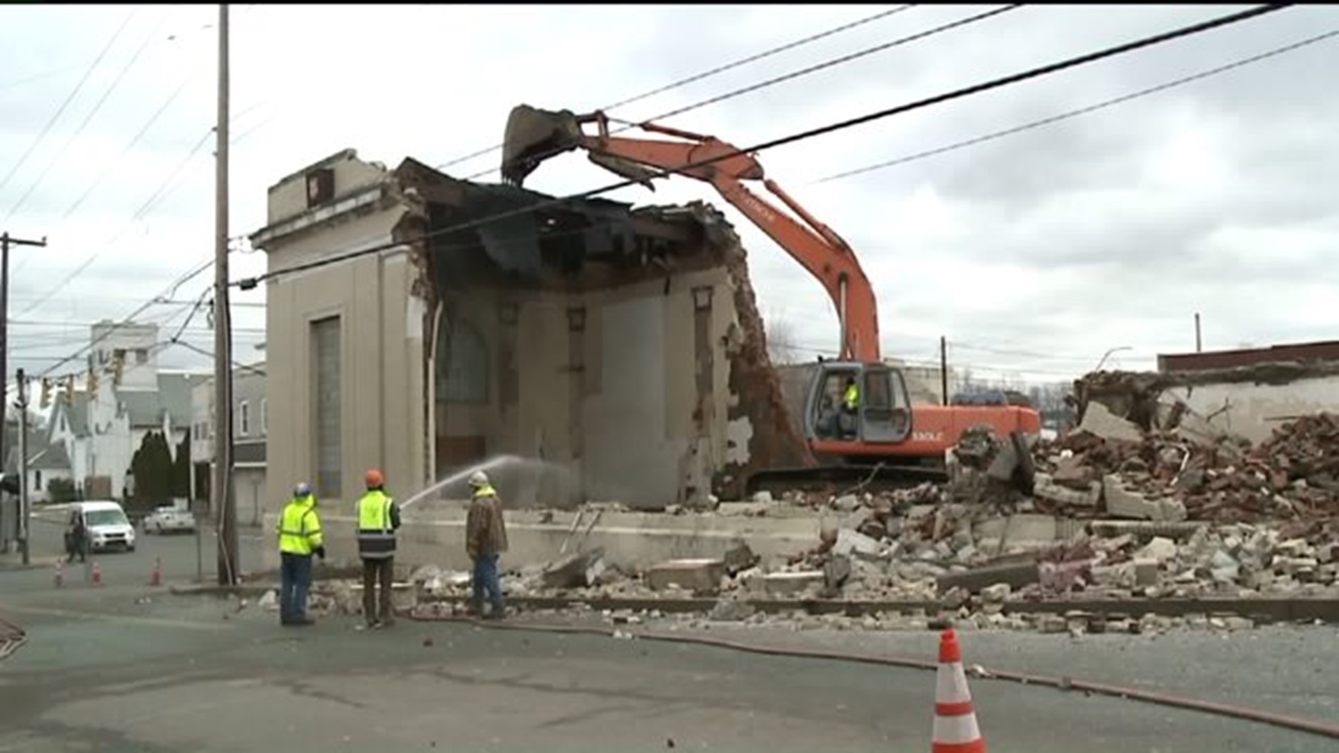 Old Bank In Edwardsville Demolished, Lot`s Future Unknown
