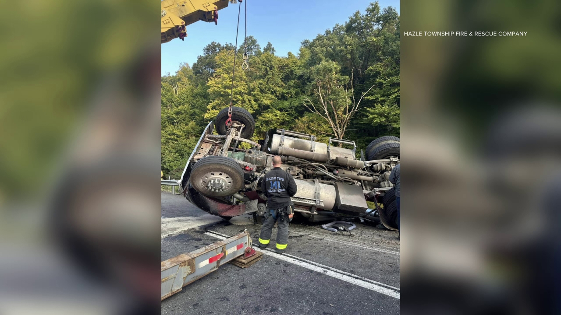 A driver of a tractor-trailer died from their injuries after a crash in Butler Township Thursday morning.