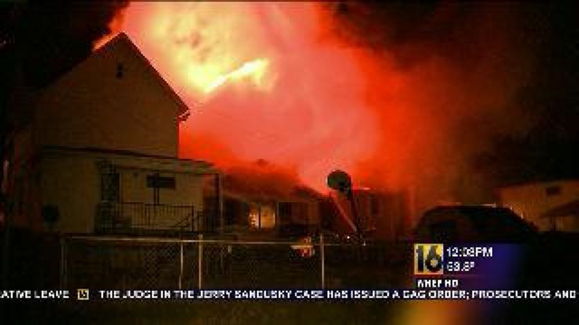 Scranton Home Hit by Flames