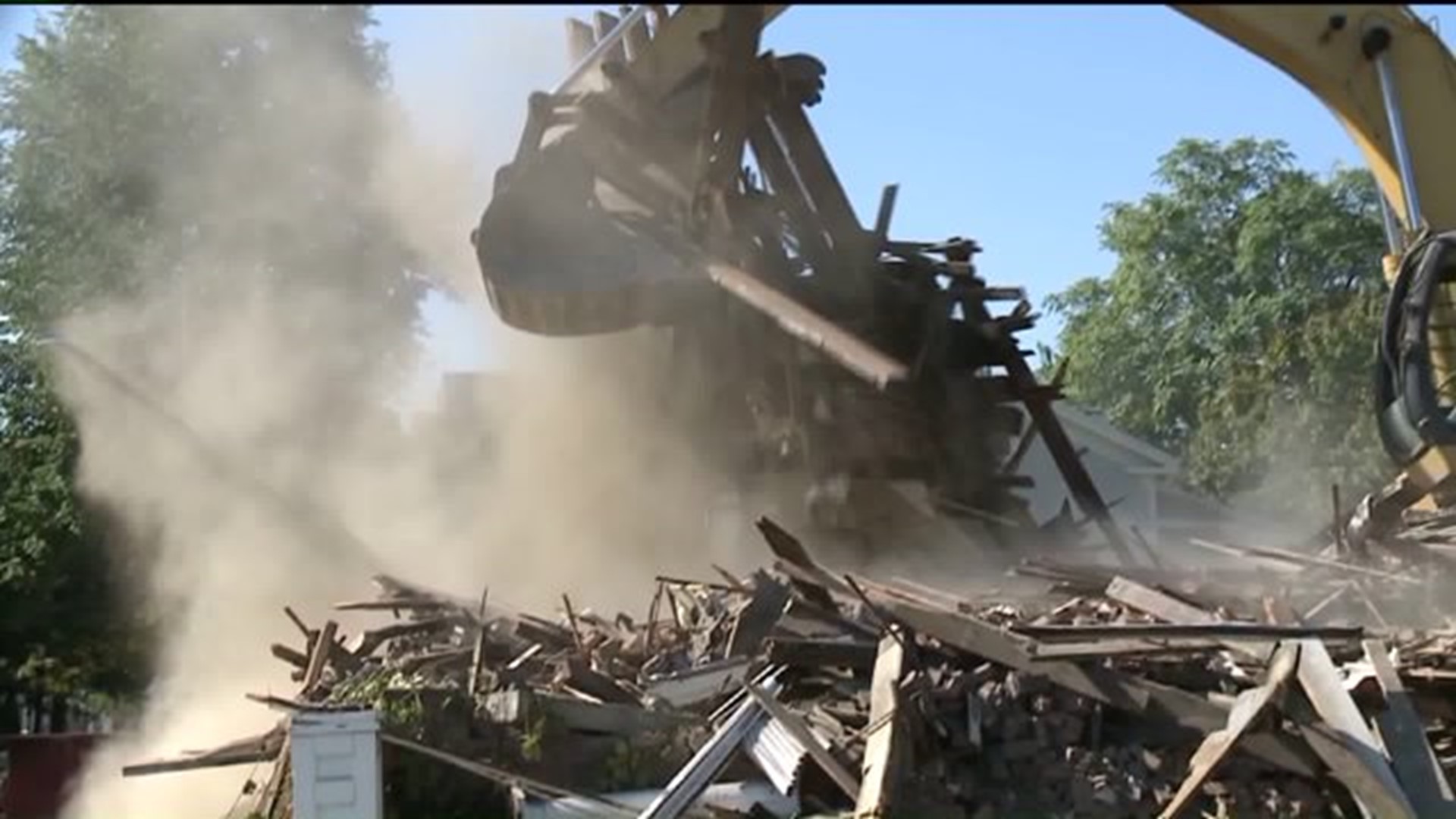 Condemned Homes in Wilkes-Barre Demolished