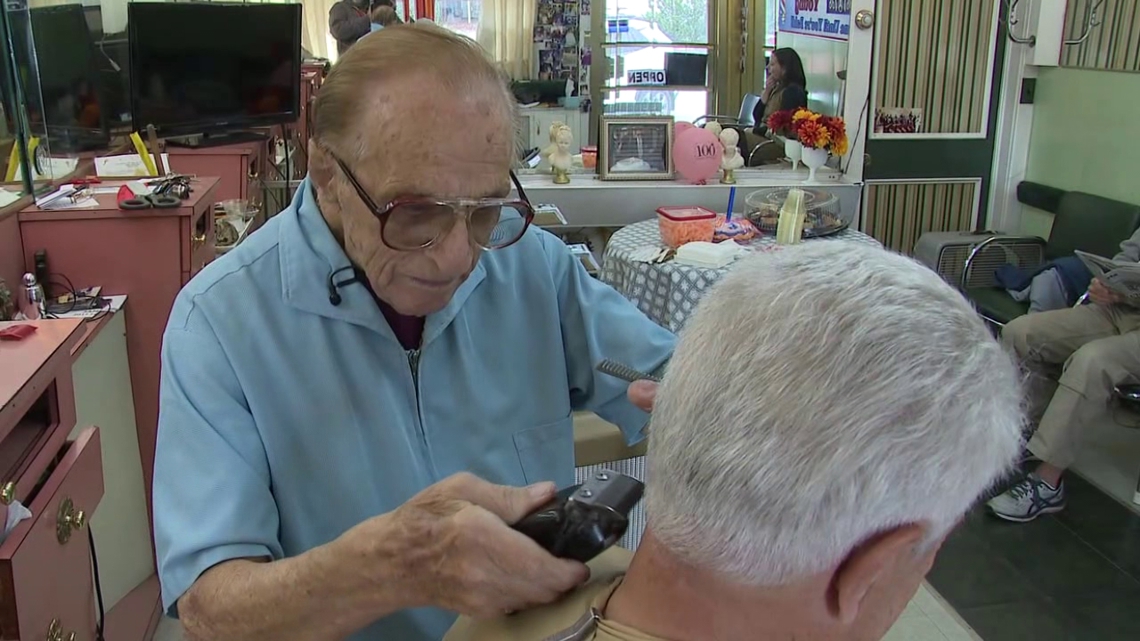 Luzerne County barber celebrates 100th birthday | wnep.com