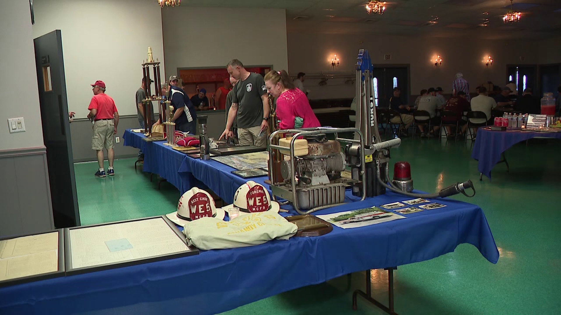 People came to the station in Mahanoy City to hear from local fire historians about the legacy of the fire company since 1925.