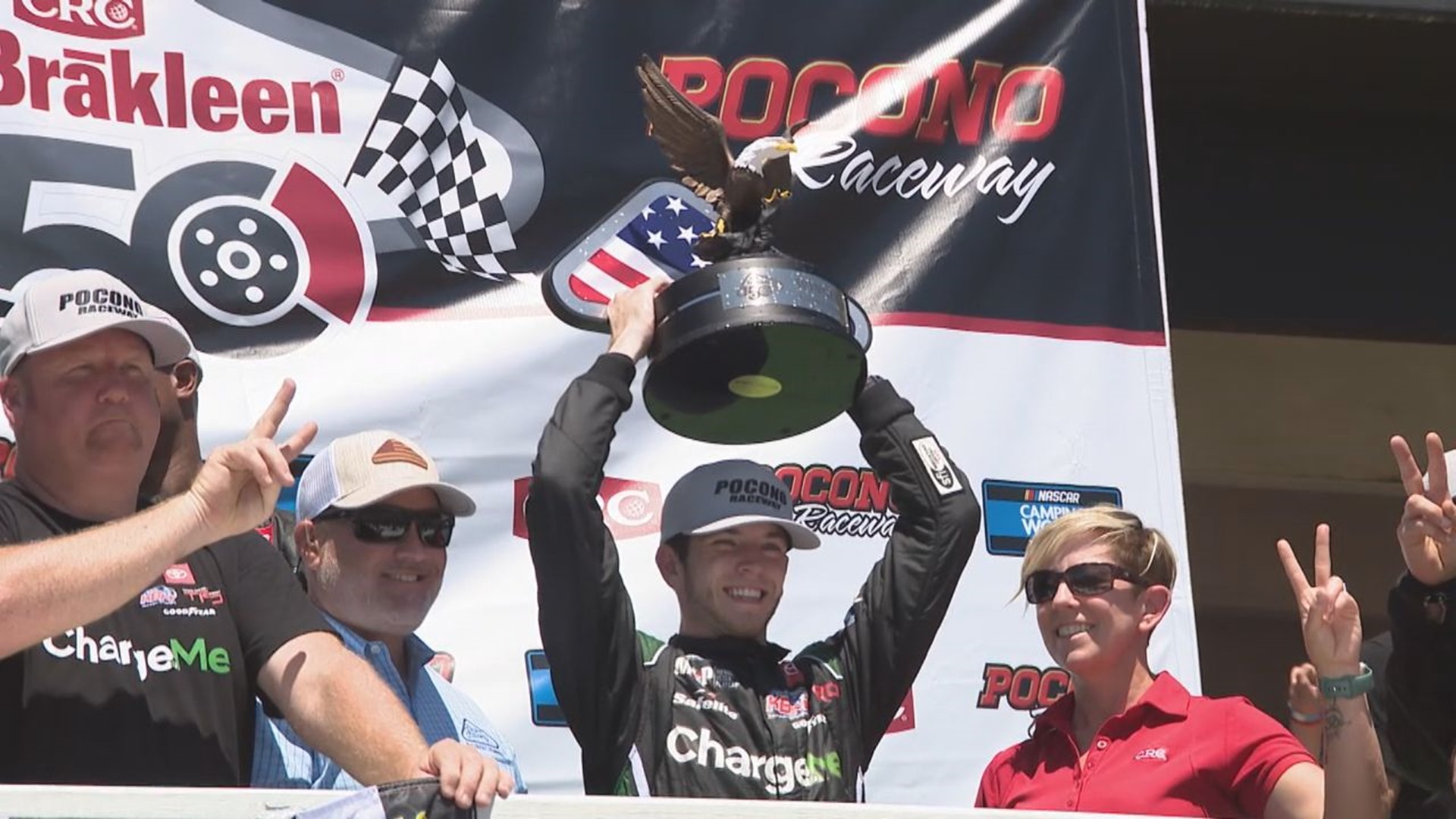 With a baby on the way and driving a new truck, Chandler Smith Secured a playoff spot, taking the checkered flag at Pocono