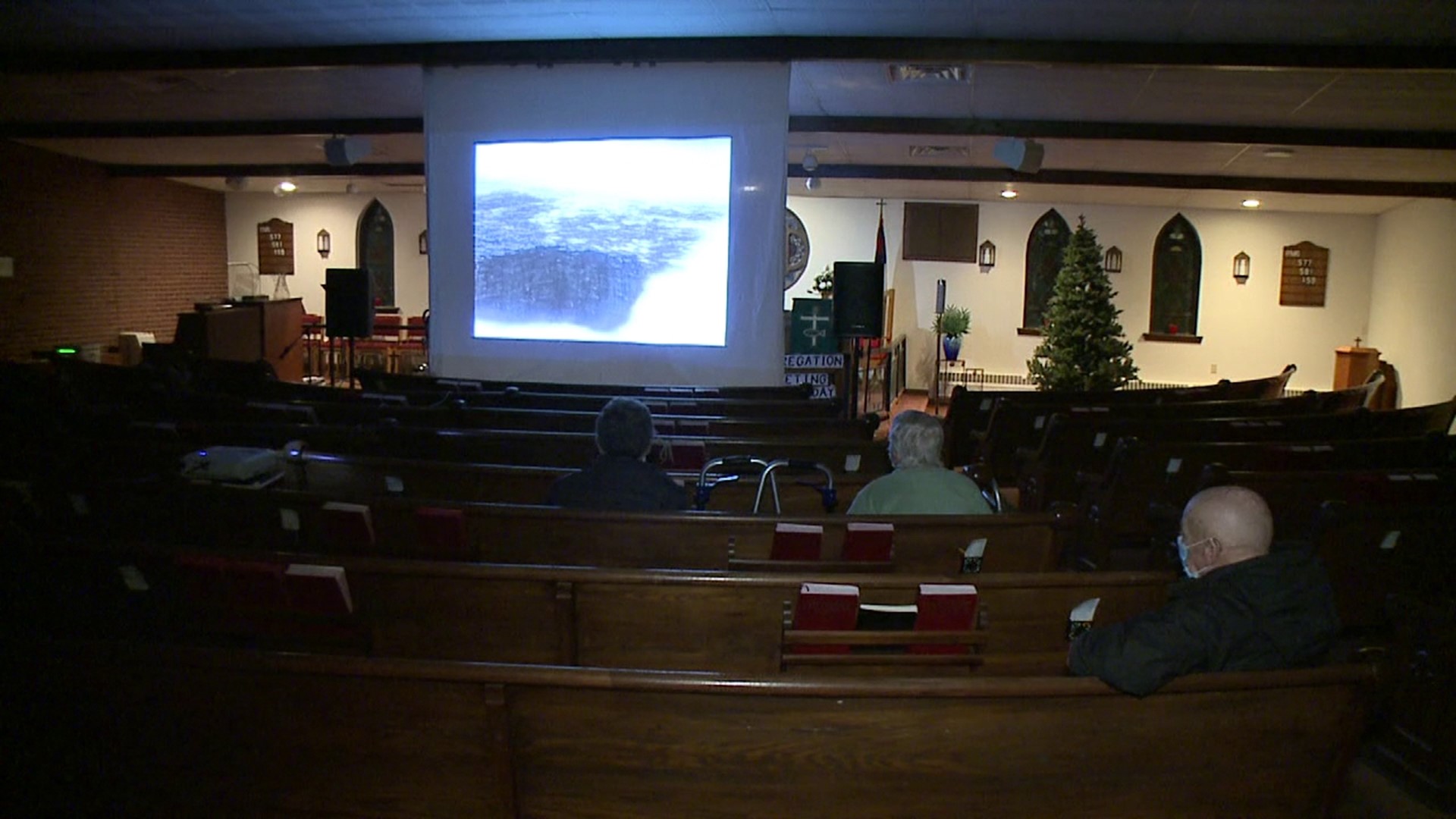 The movie night was held at Conyngham United Methodist Church Saturday night.