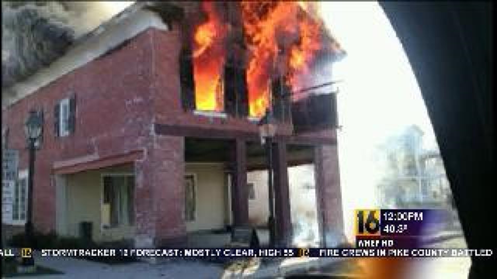 Blaze Rips Pike County Building