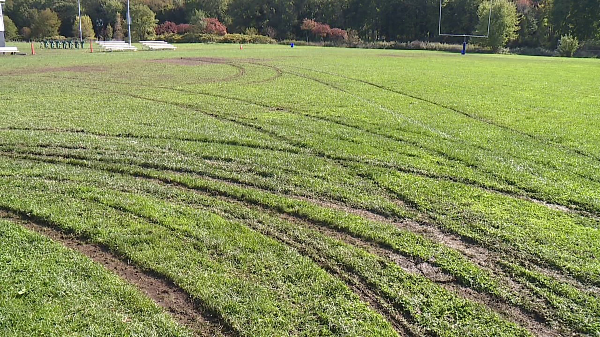 Scranton Police are investigating a vandalism at the West Side Falcons Football Field.